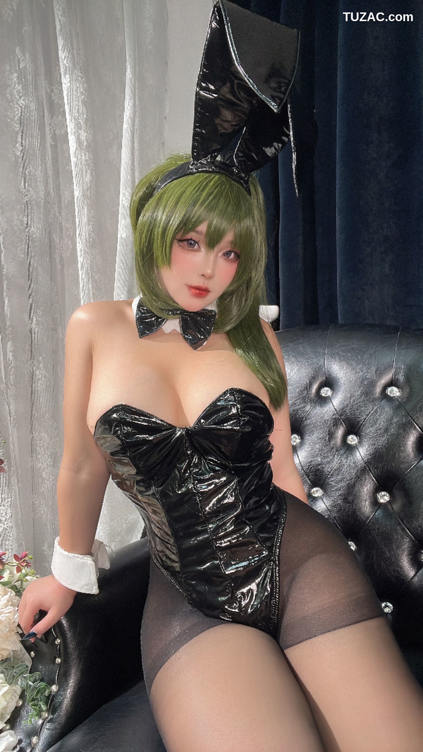 Sayo-Momo-《魔域英雄传说》-黑色兔女郎-Ubel-ユーベル-Black-Easter-Bunny