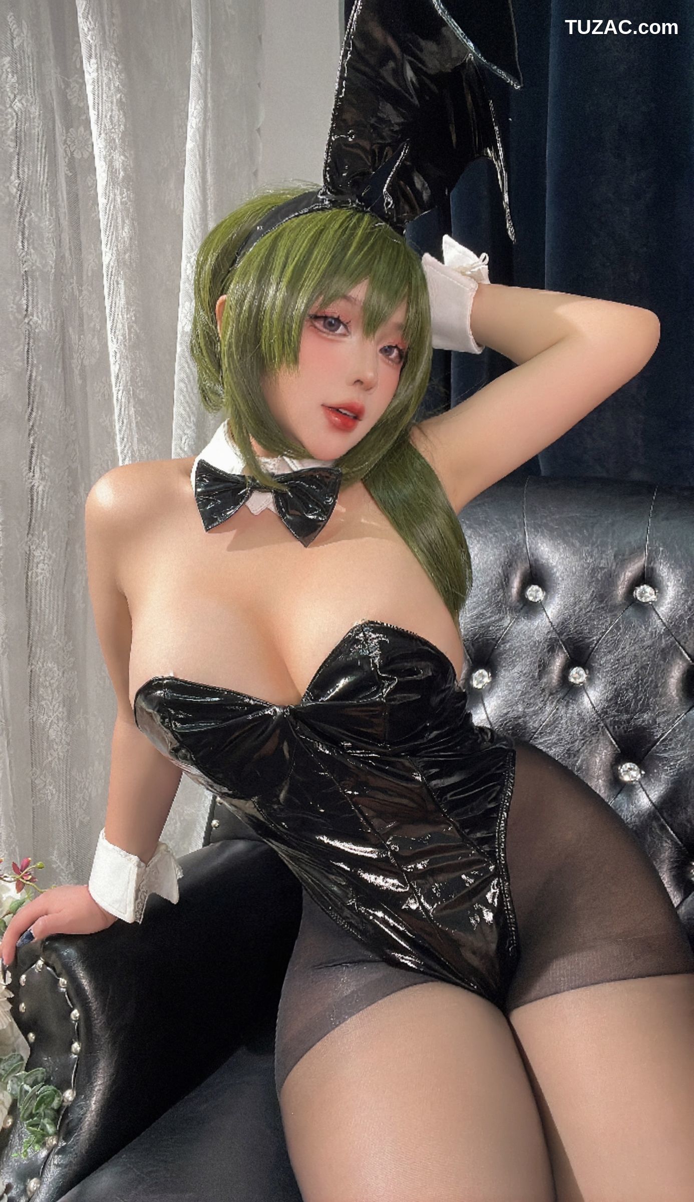 Sayo-Momo-《魔域英雄传说》-黑色兔女郎-Ubel-ユーベル-Black-Easter-Bunny