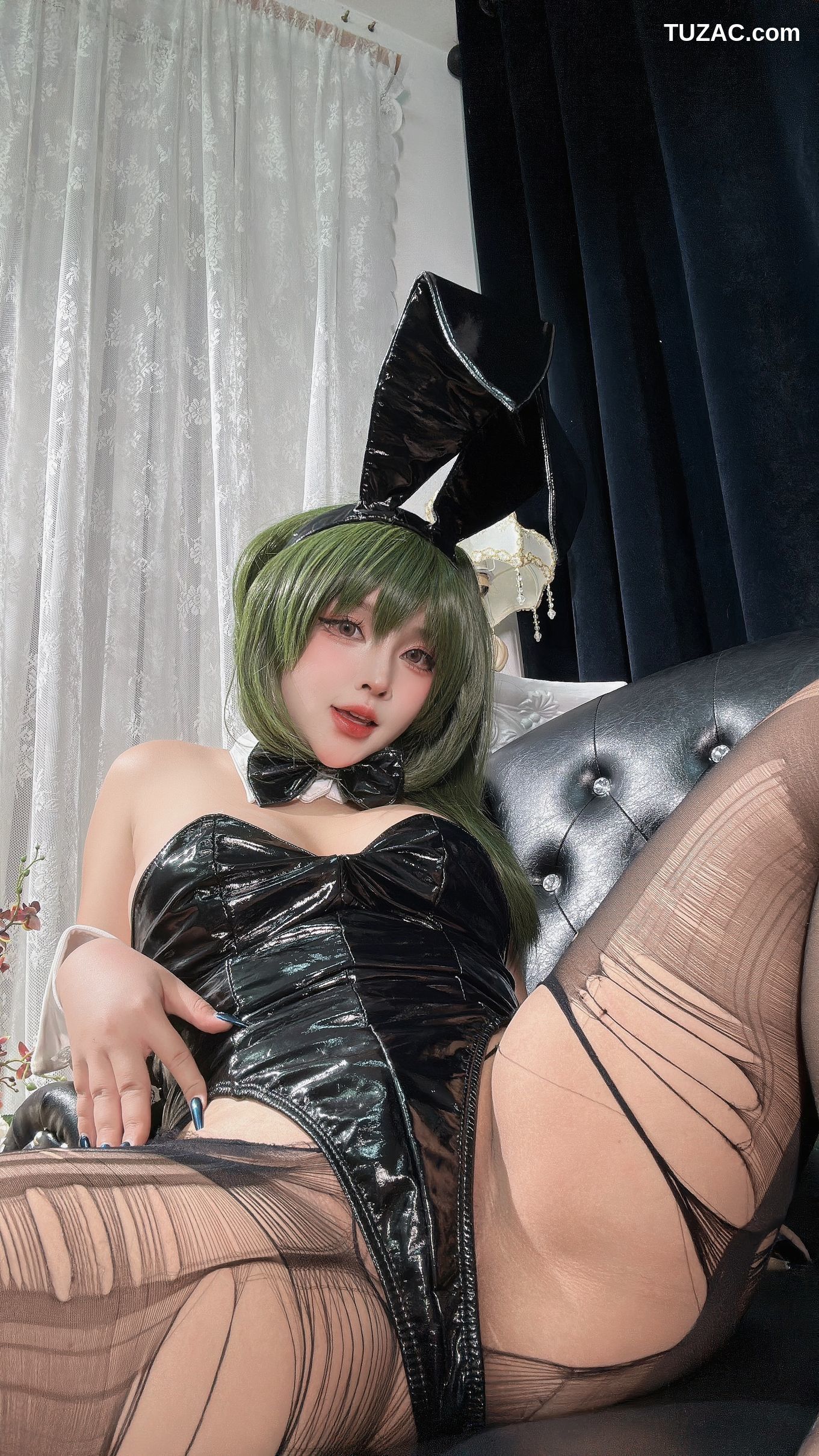 Sayo-Momo-《魔域英雄传说》-黑色兔女郎-Ubel-ユーベル-Black-Easter-Bunny