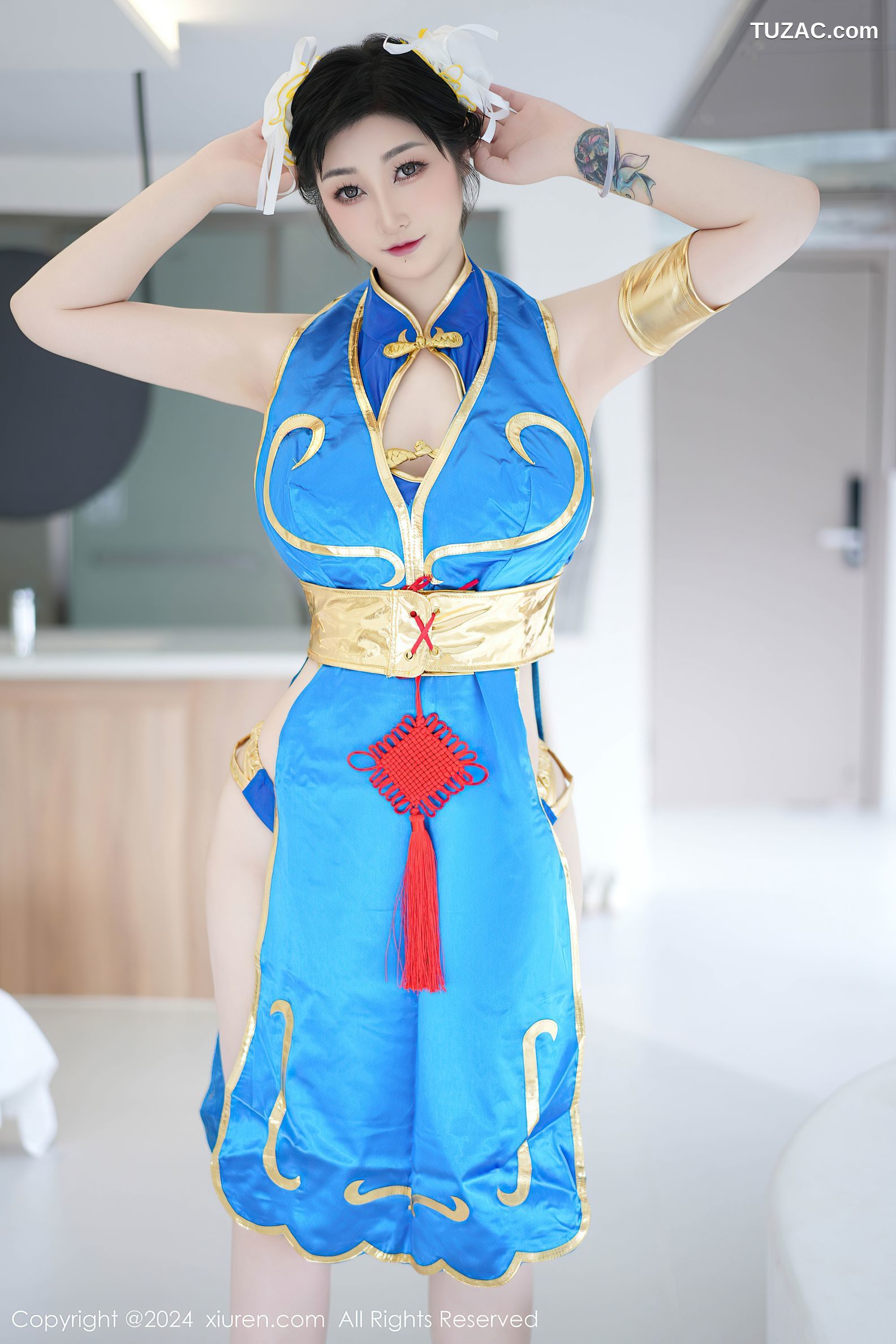 XiuRen秀人网-8886-妲己_Toxic-韩国心愿旅拍-爆乳Cosplay-春丽-2024.07.19