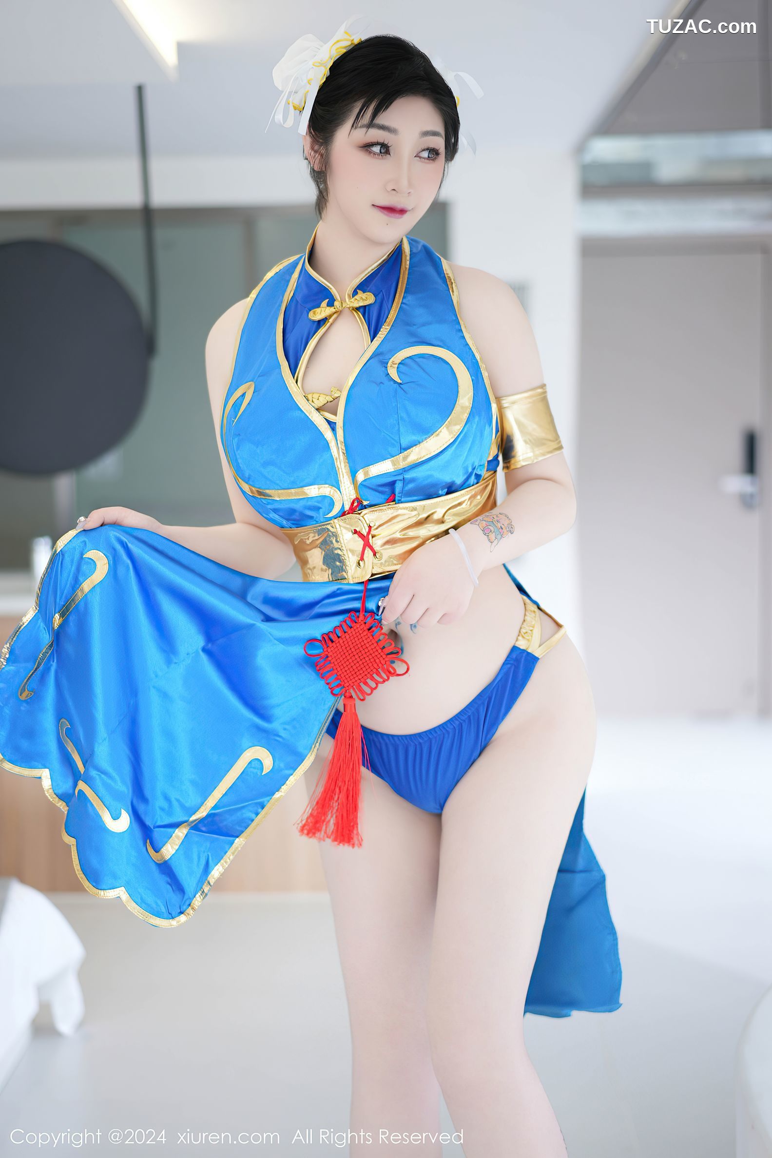XiuRen秀人网-8886-妲己_Toxic-韩国心愿旅拍-爆乳Cosplay-春丽-2024.07.19