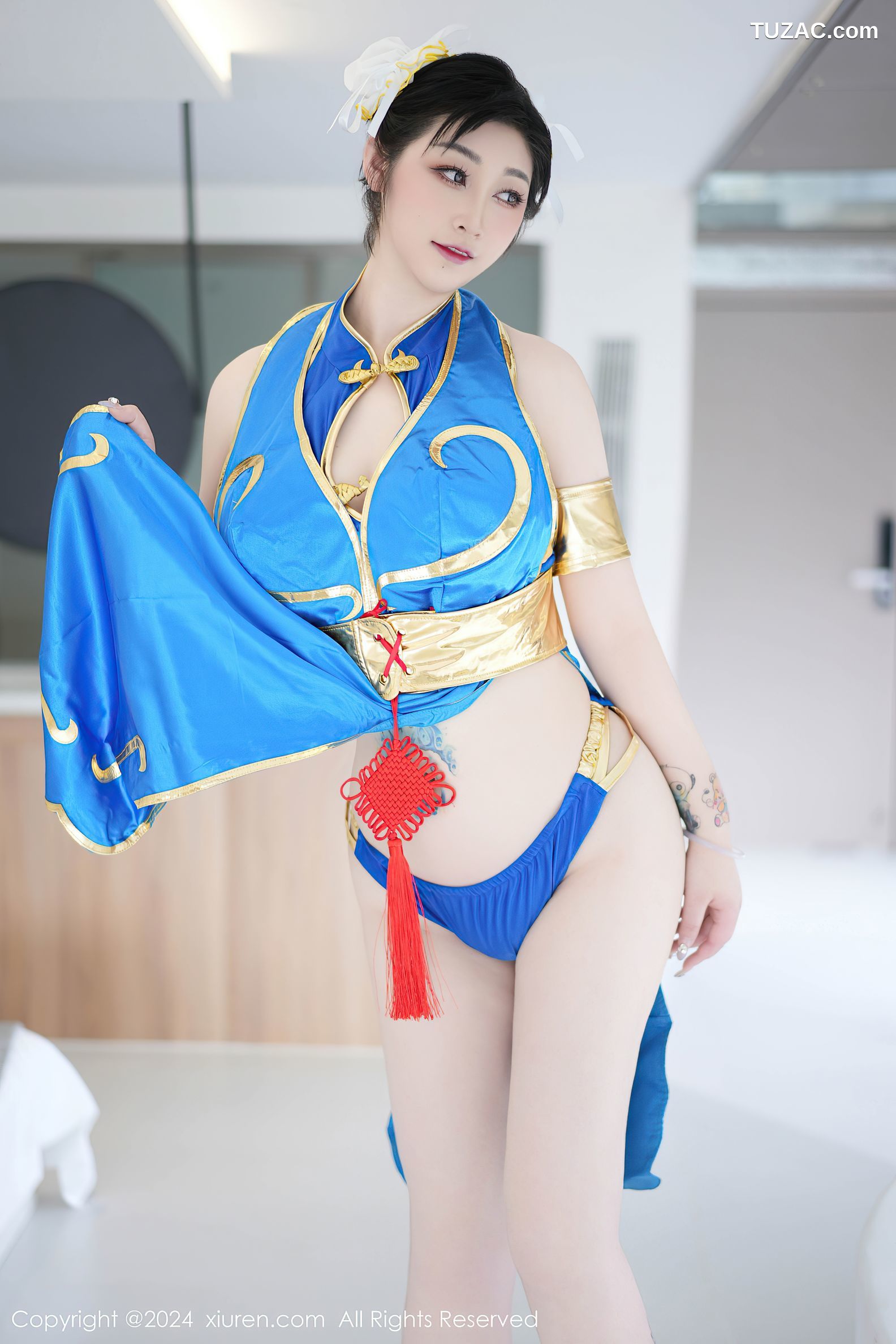 XiuRen秀人网-8886-妲己_Toxic-韩国心愿旅拍-爆乳Cosplay-春丽-2024.07.19