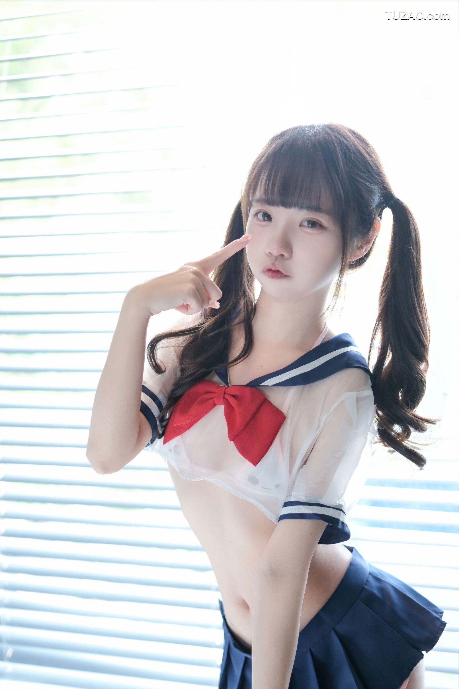 可可小白兔-透明学生服