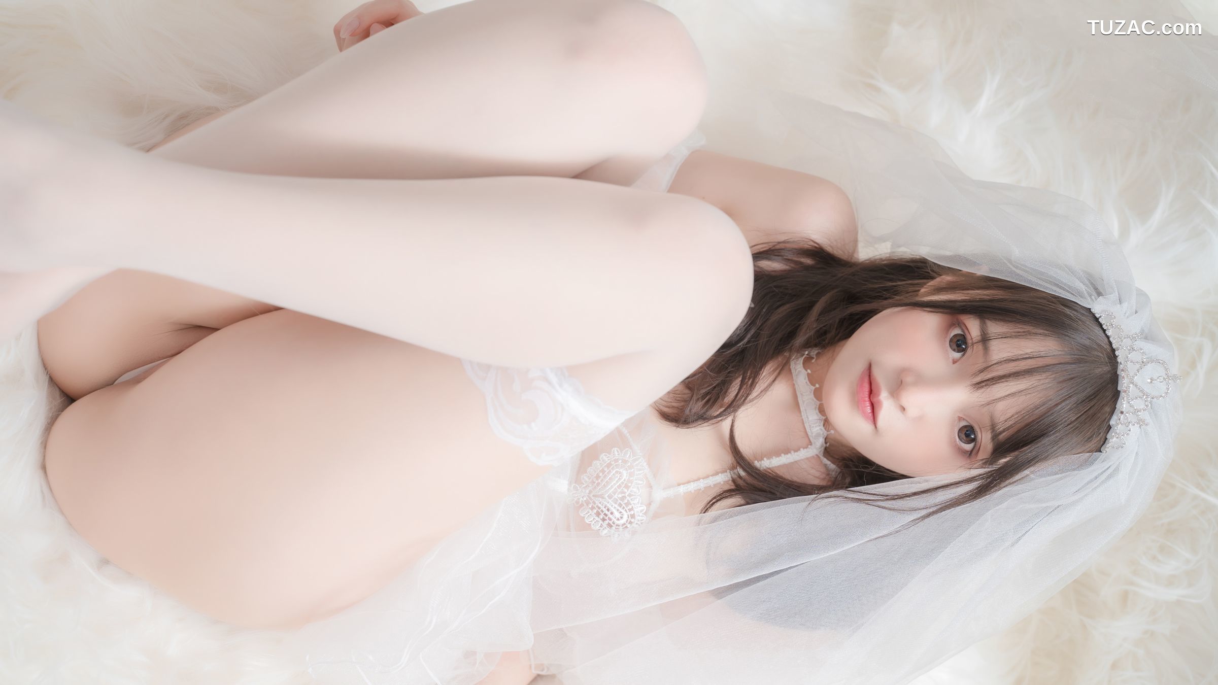 爆机少女喵小吉-白色花嫁