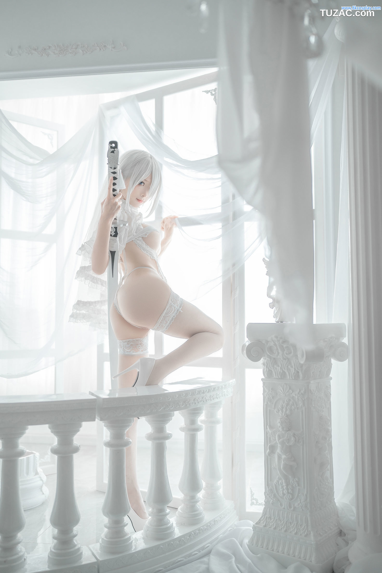 蠢沫沫-137-2B-白婚纱