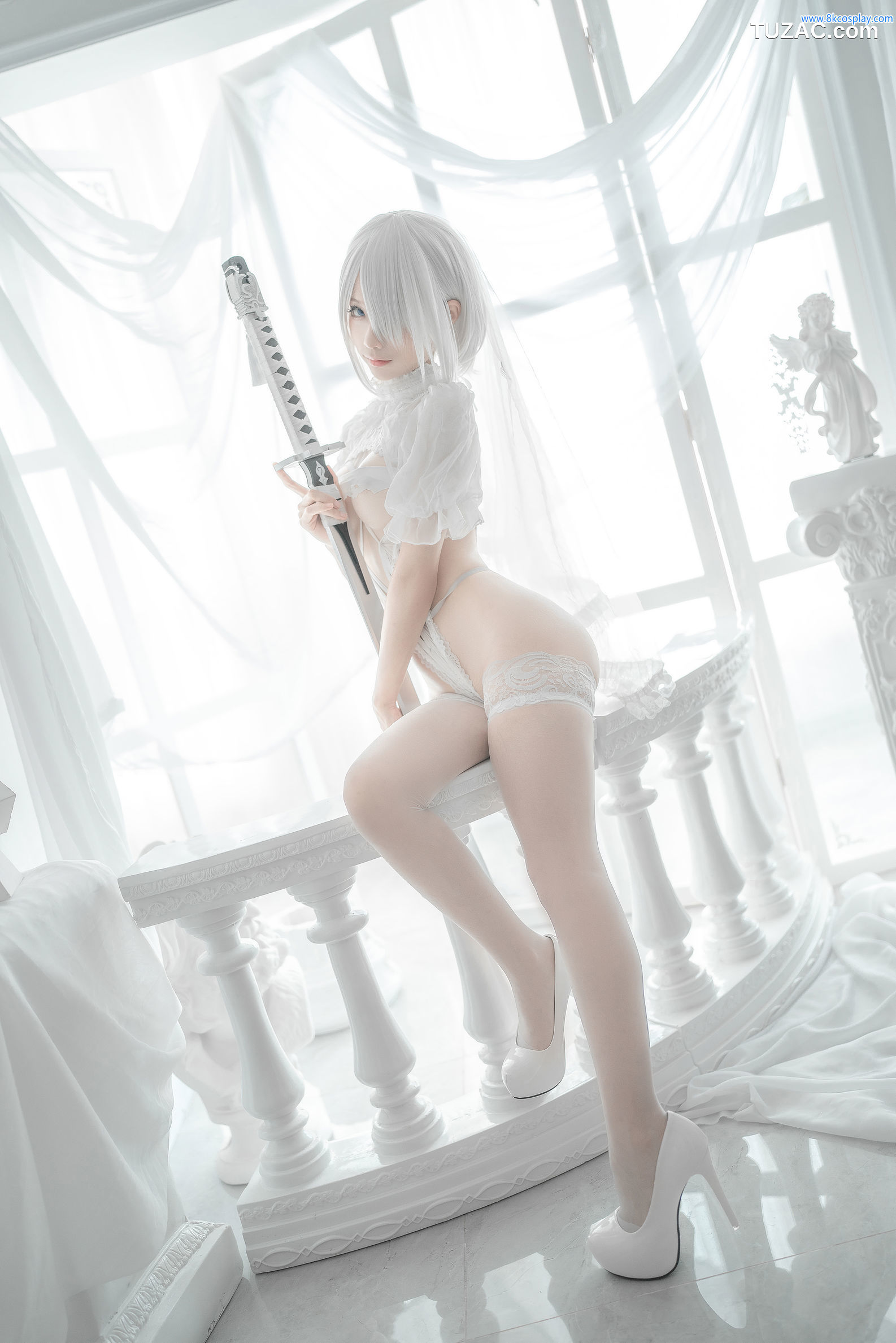 蠢沫沫-137-2B-白婚纱