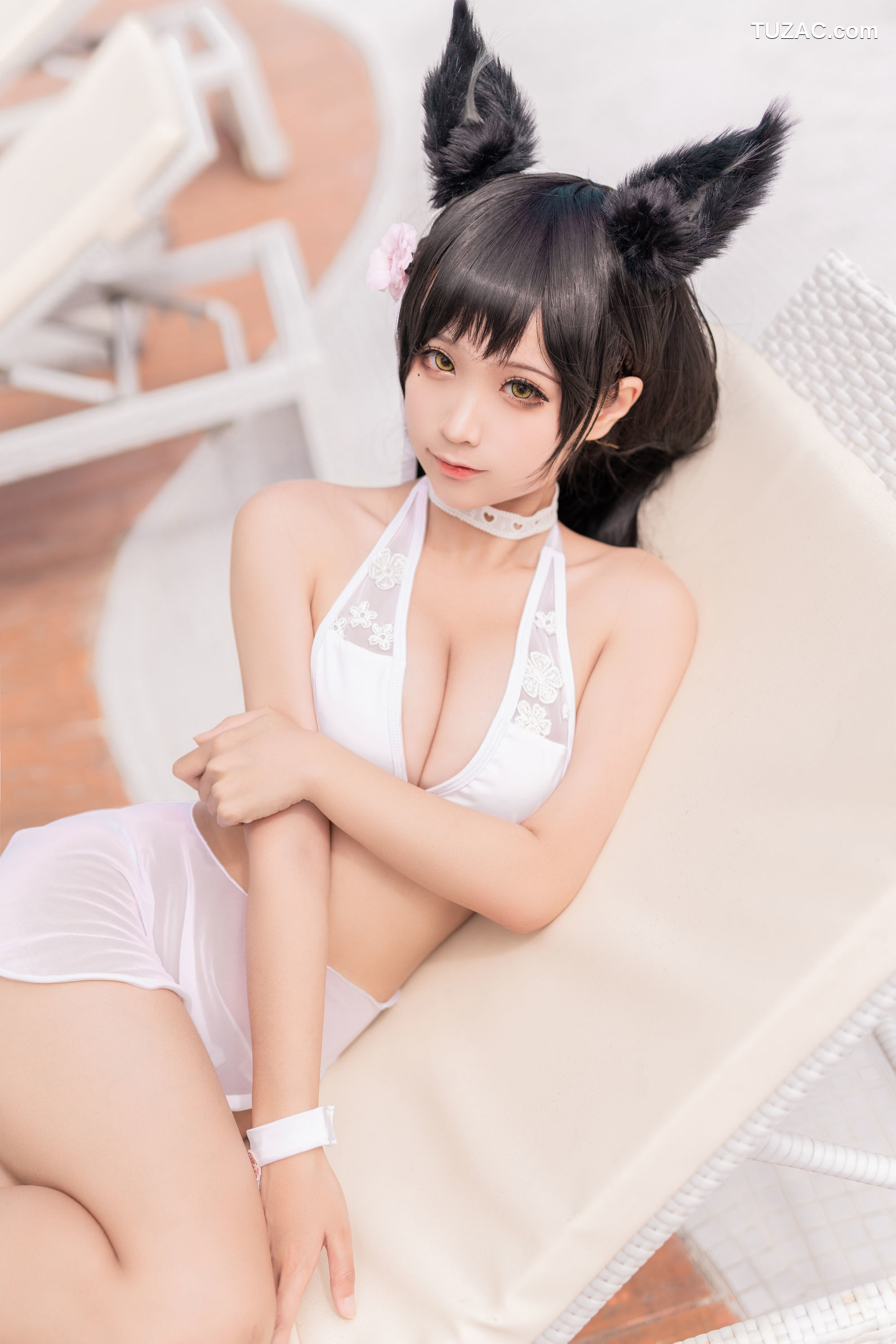 蠢沫沫-148-爱宕-犬泳装