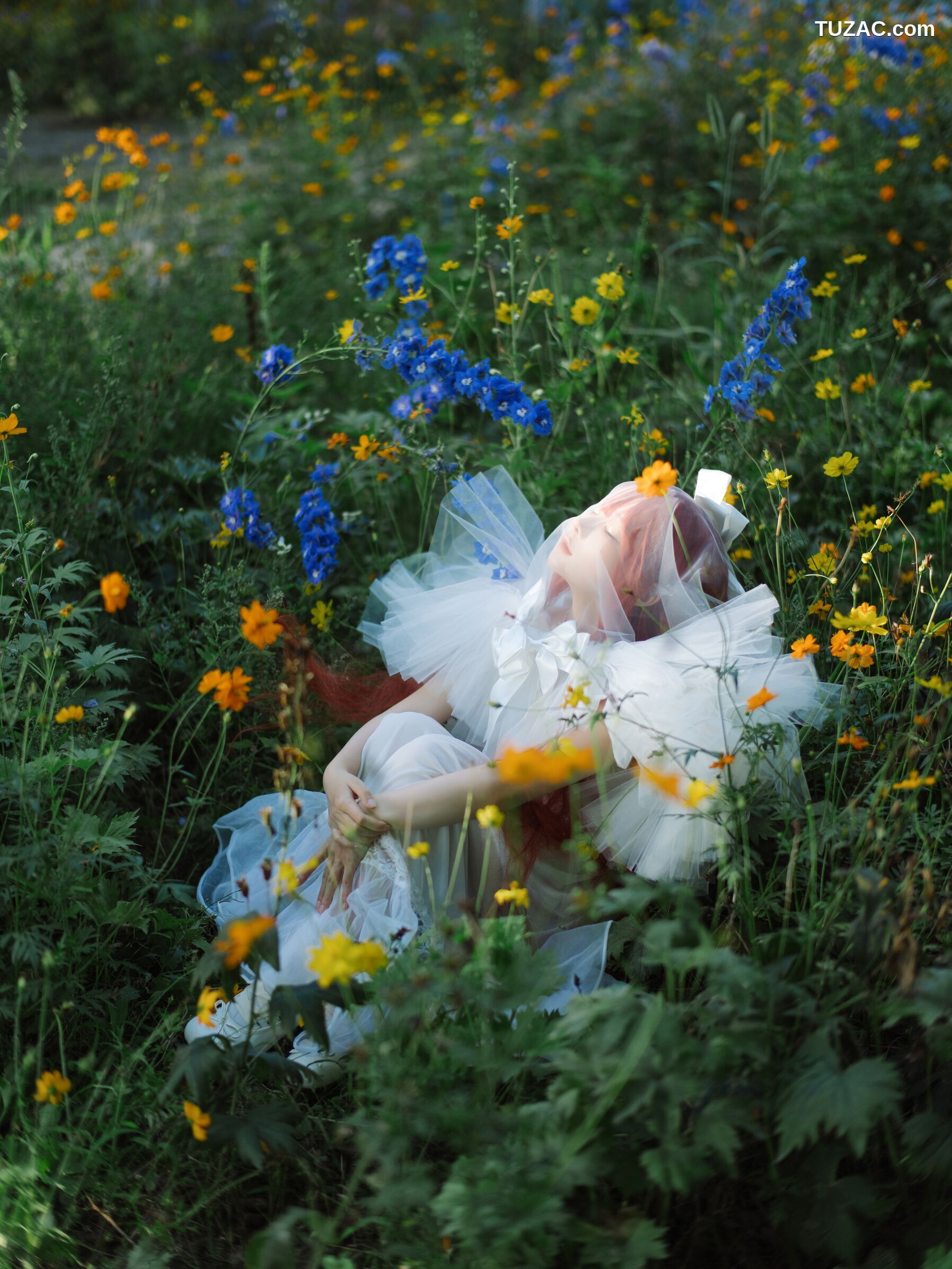 蠢沫沫-花丛婚纱