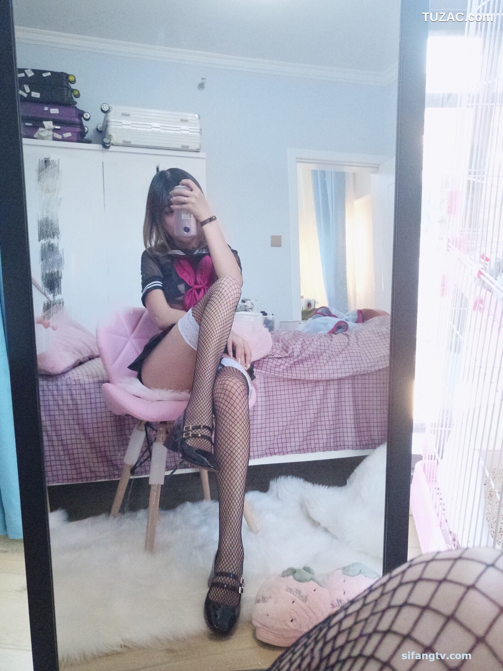 过期米线线喵-透明JK网袜