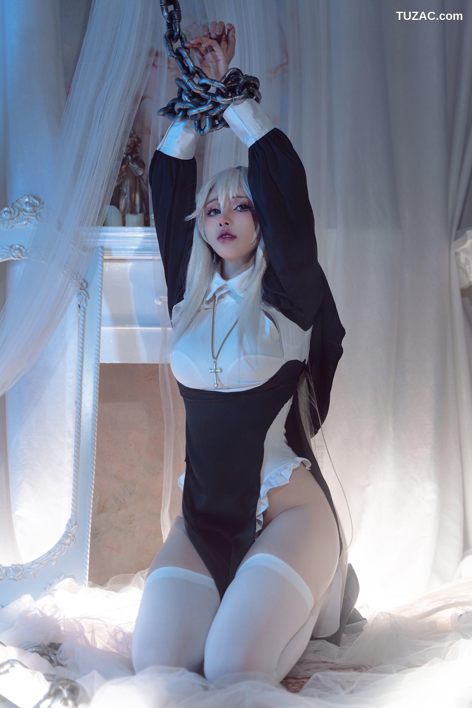 鹿八岁-堕落修女-猫耳女仆