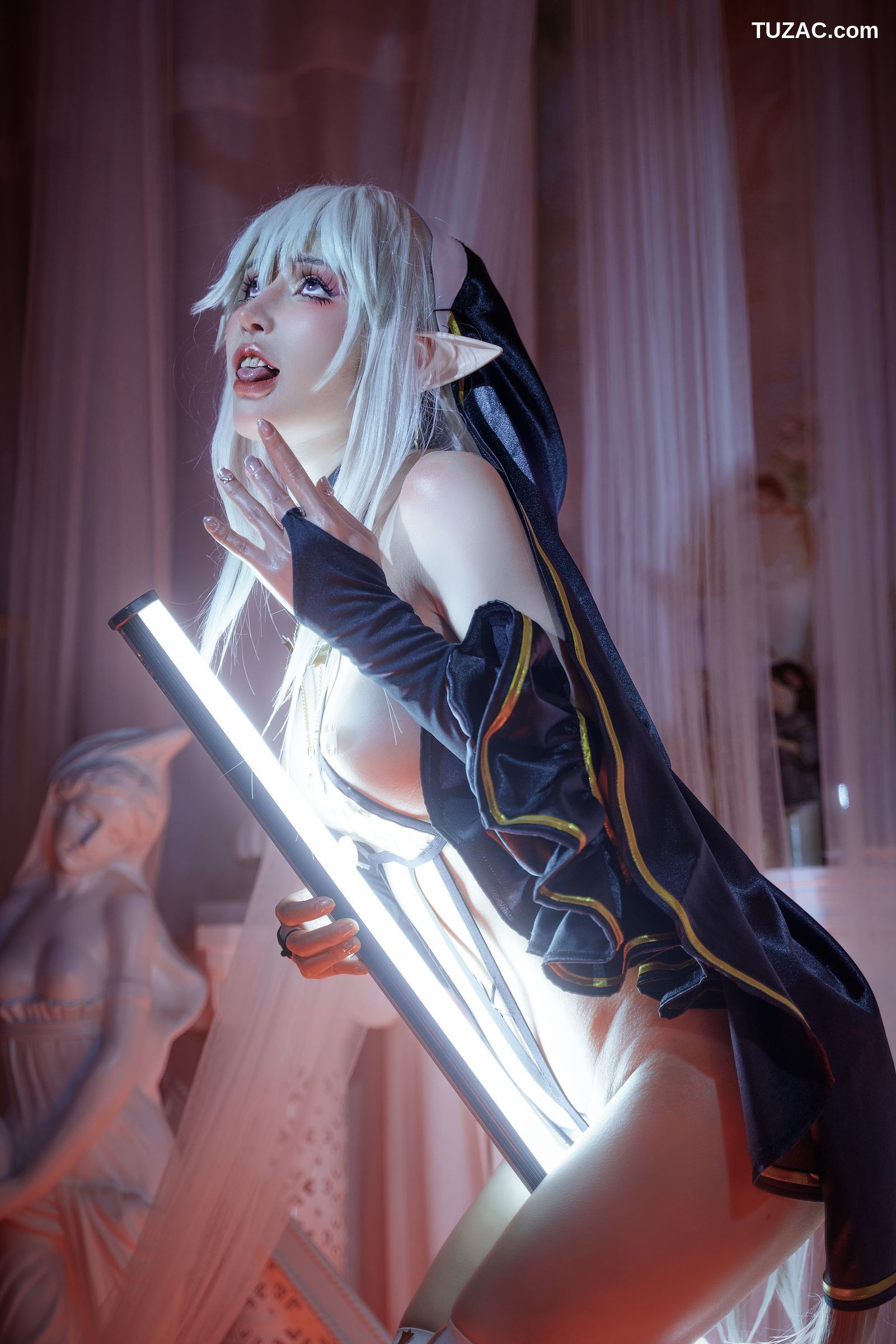 鹿八岁-堕落修女-猫耳女仆