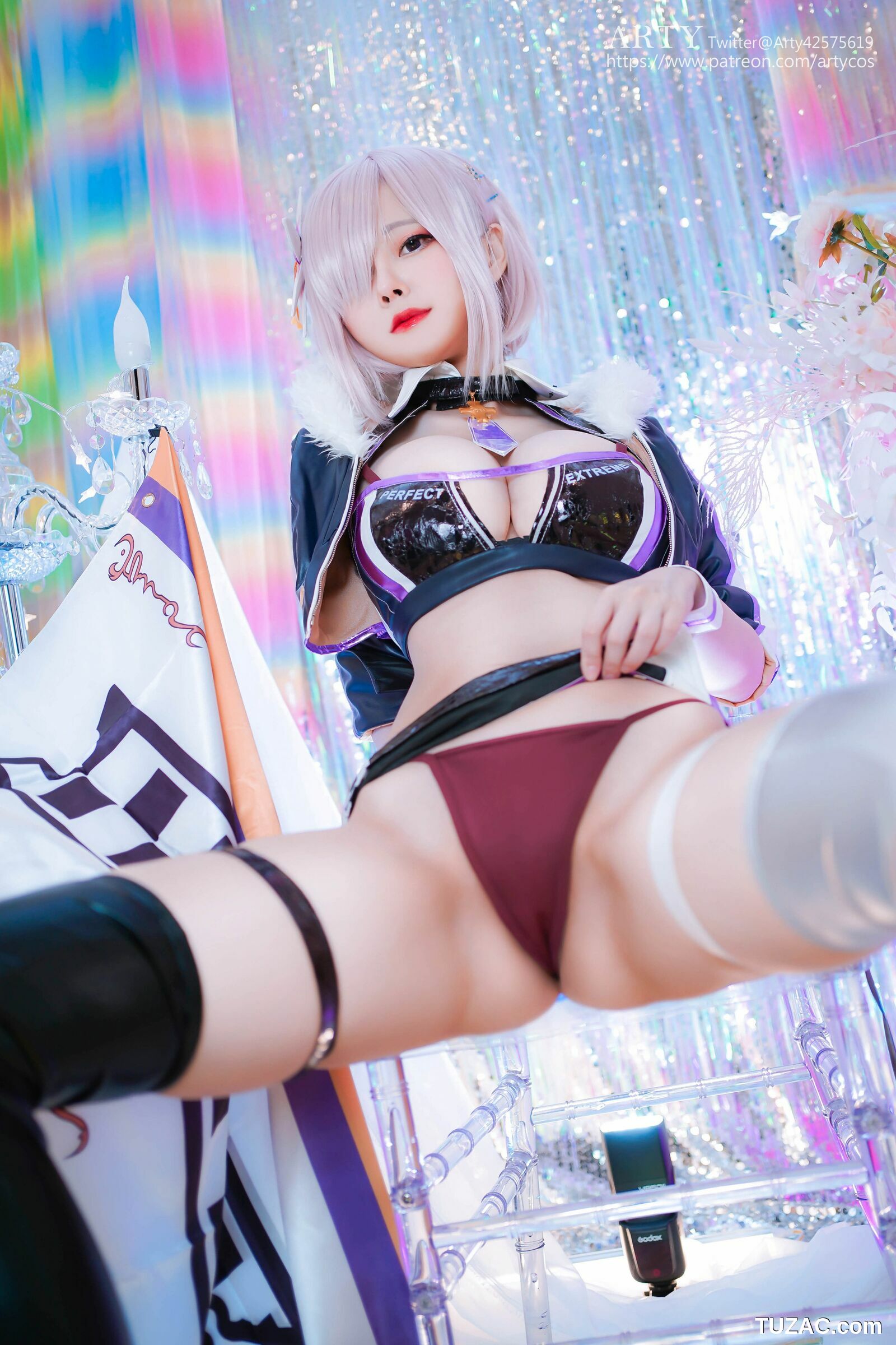 Arty亚缇-Arty-Huang-cosplay-Mashu-赛车手制服