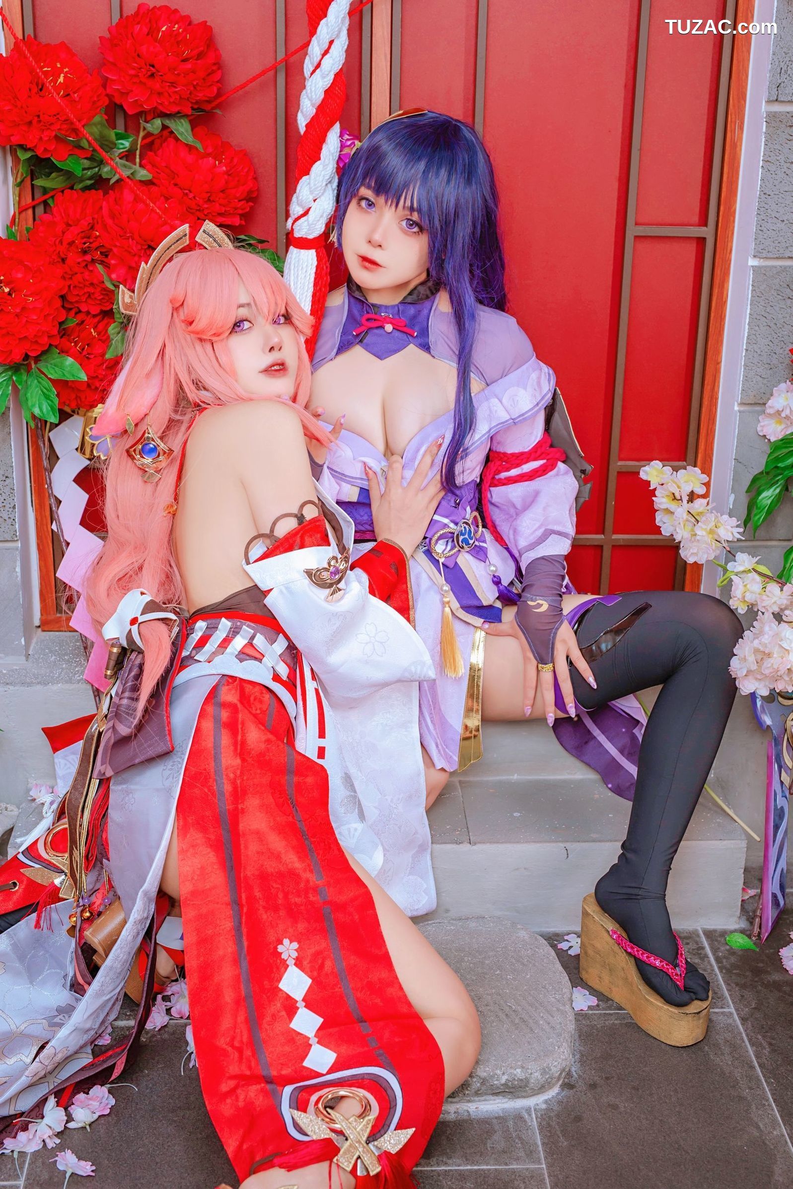 Byoru-Yae-Miko-x-Raiden-Shogun
