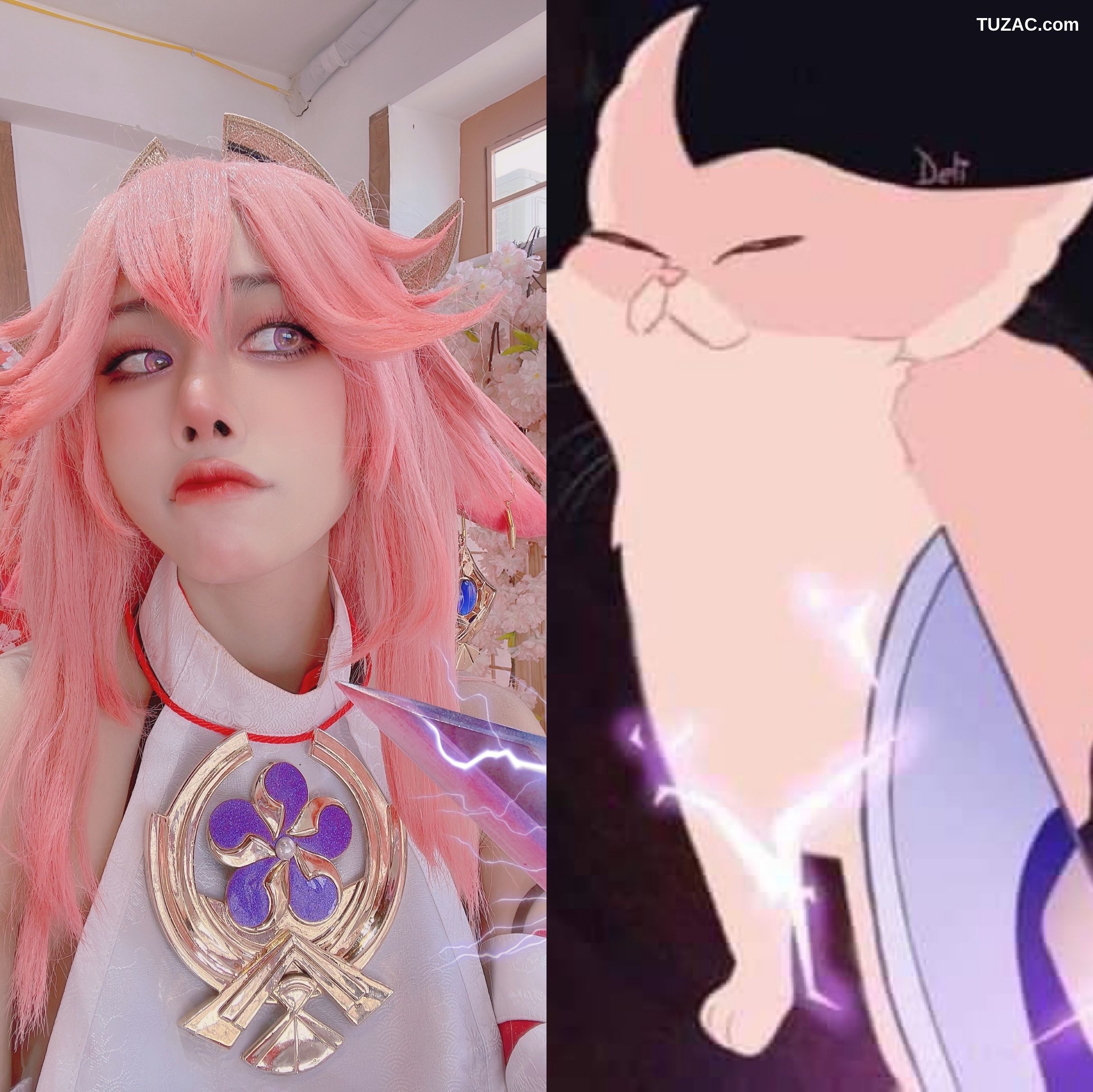 Byoru-Yae-Miko-x-Raiden-Shogun