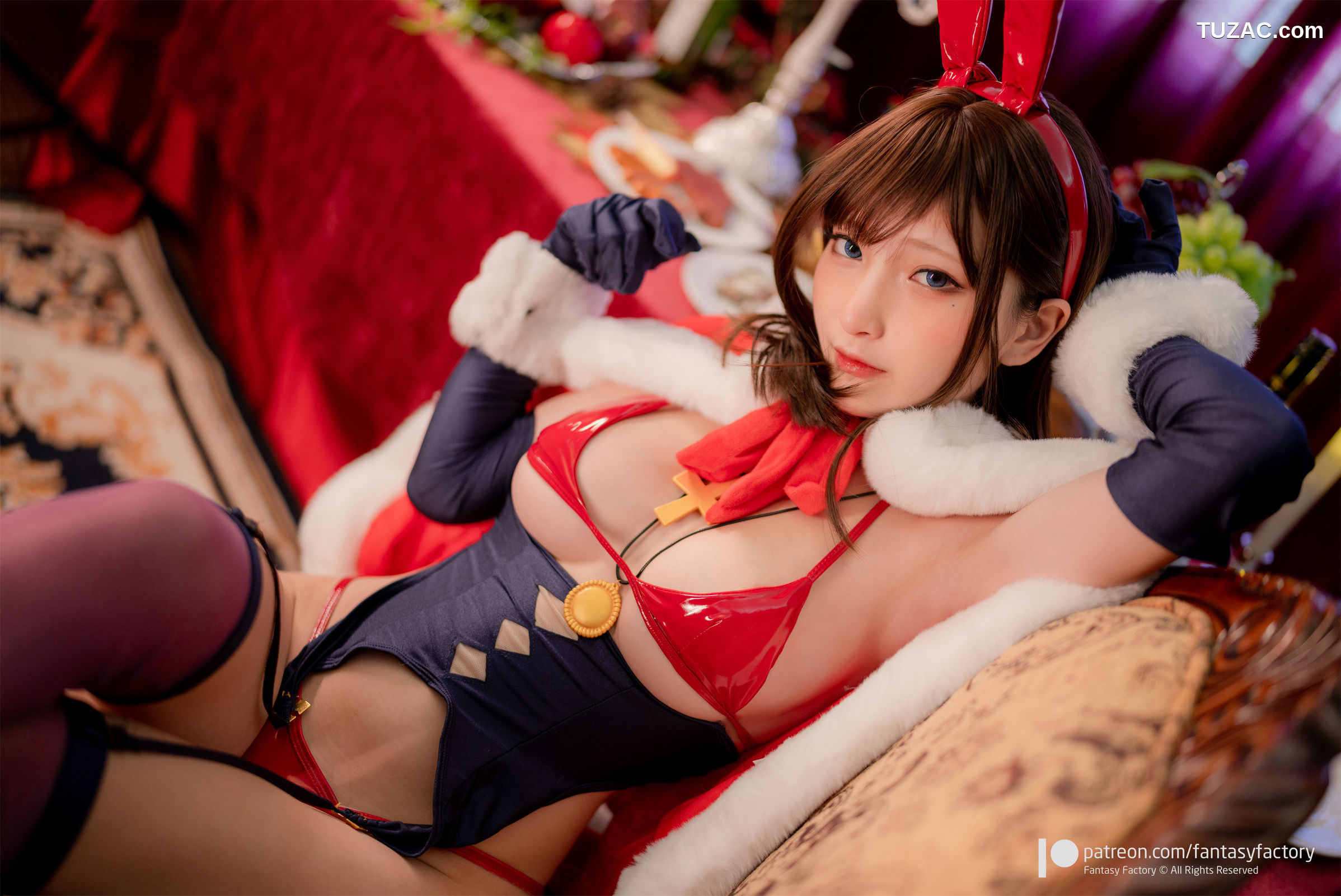 Fantasy-Factory-小丁Ding《Christmas-Gift-for-TierX》-圣诞兔女郎-2020.12