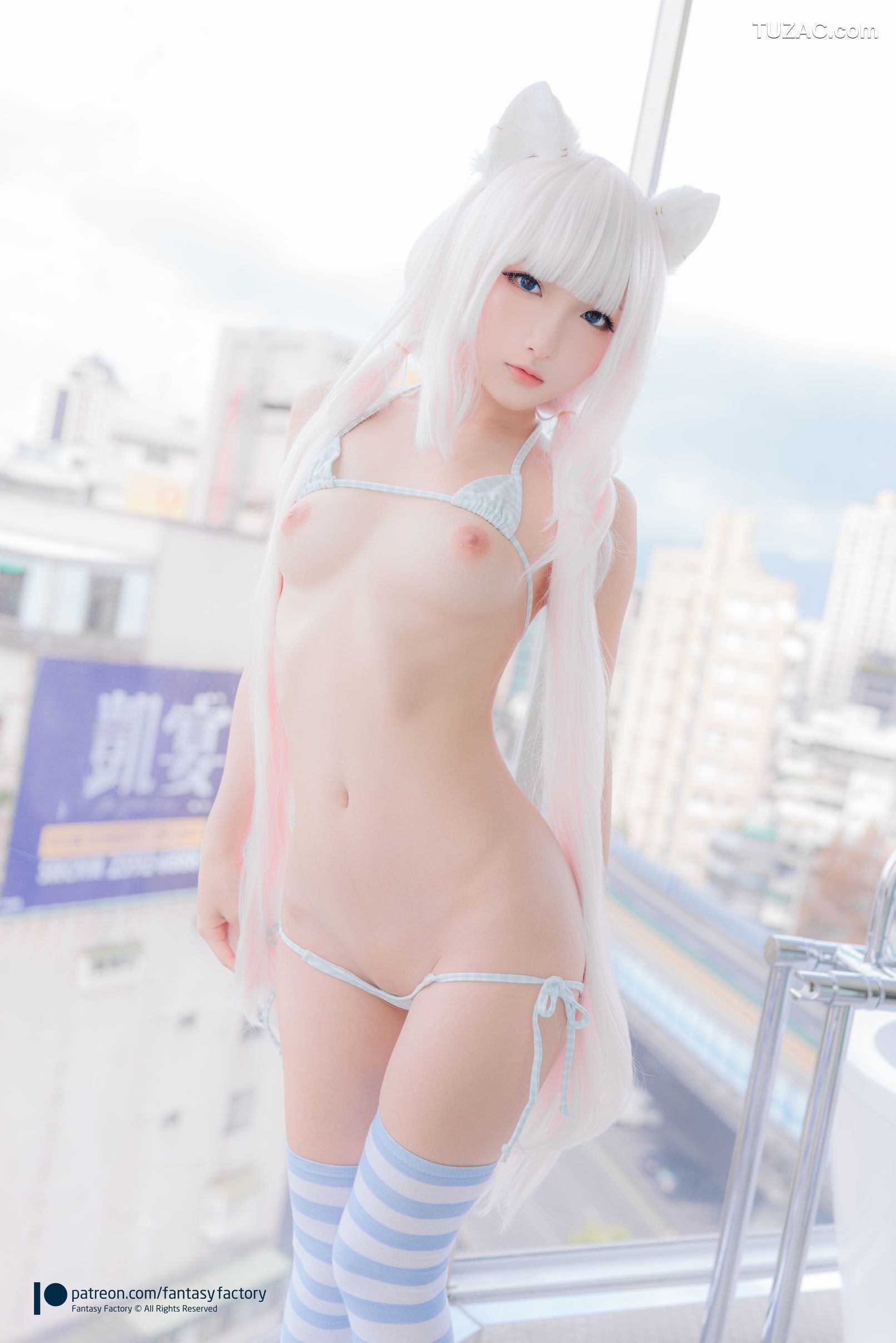 Fantasy-Factory-小丁Ding《Vanilla-mini-bikini》-猫娘乐园-香草Mini-比基尼-2020.09