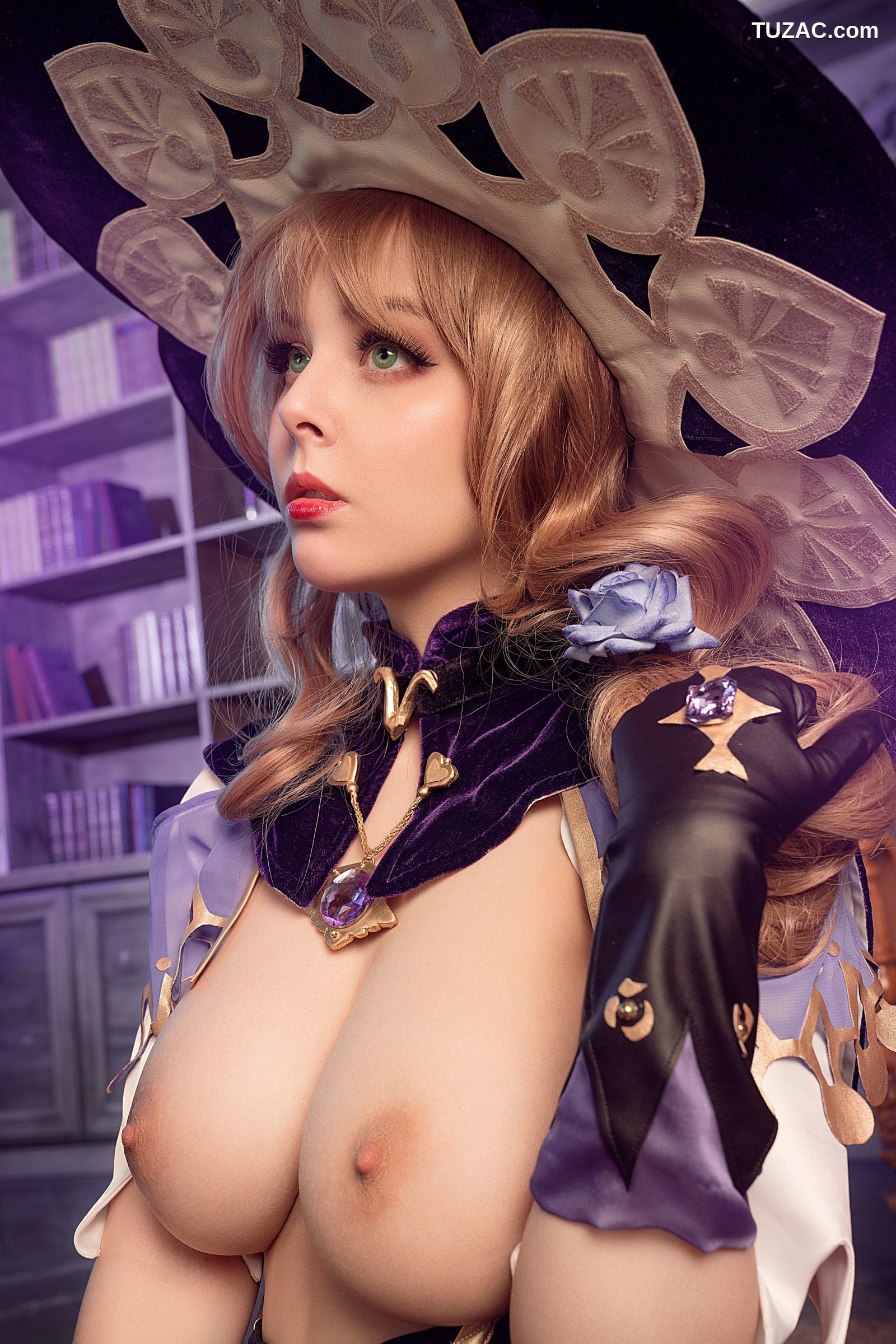 Helly-Valentine-原神-魔女丽莎-Lisa-Minci-无圣光