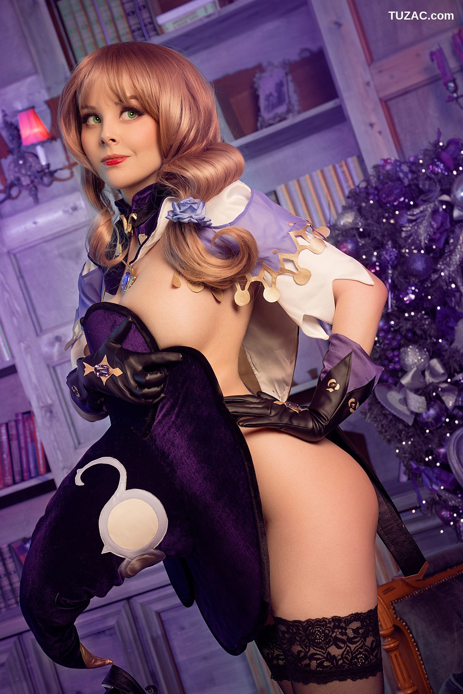 Helly-Valentine-原神-魔女丽莎-Lisa-Minci-无圣光