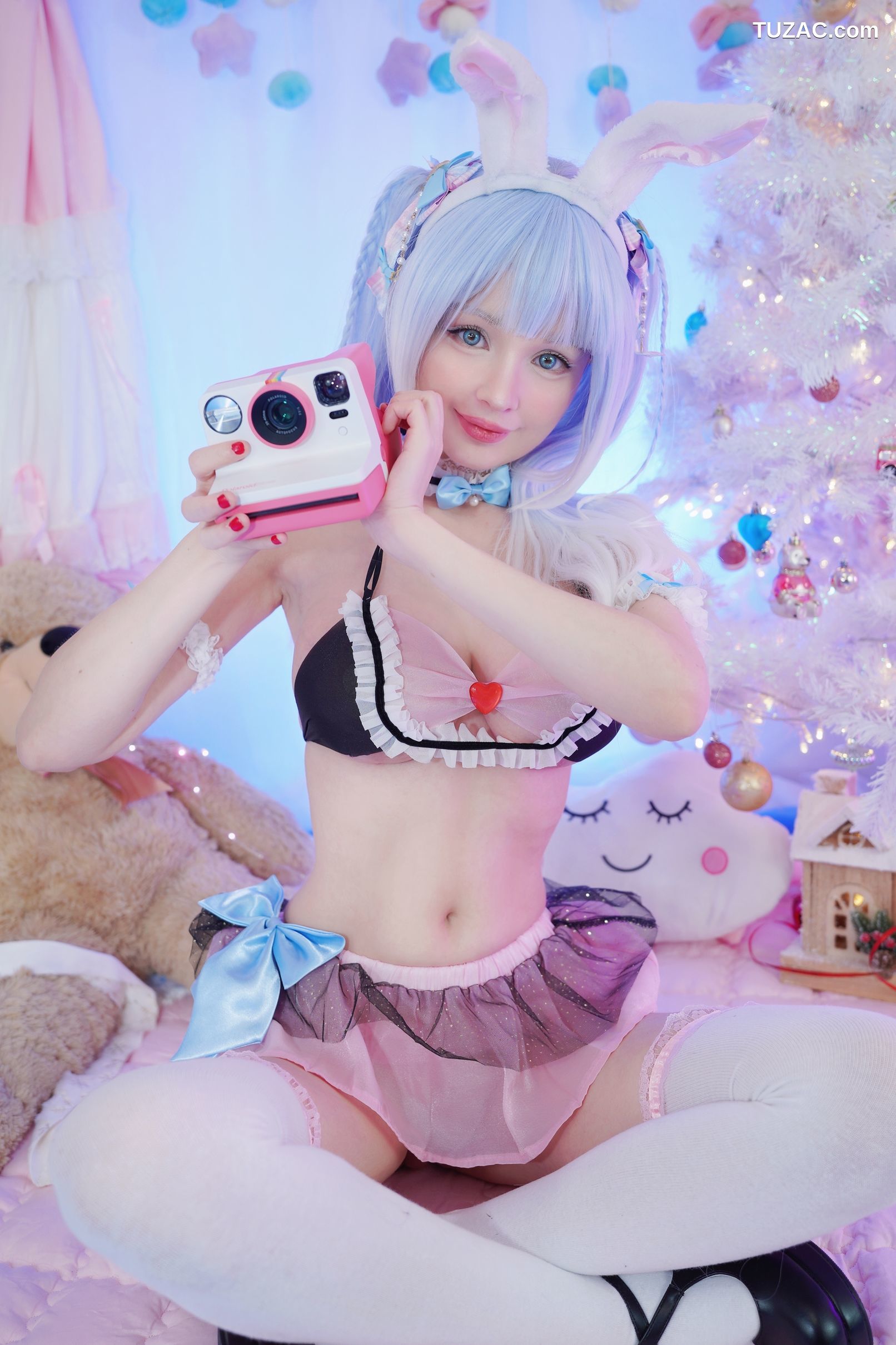 Hidori_Rose-粉彩兔女郎-Pastel-Bunny