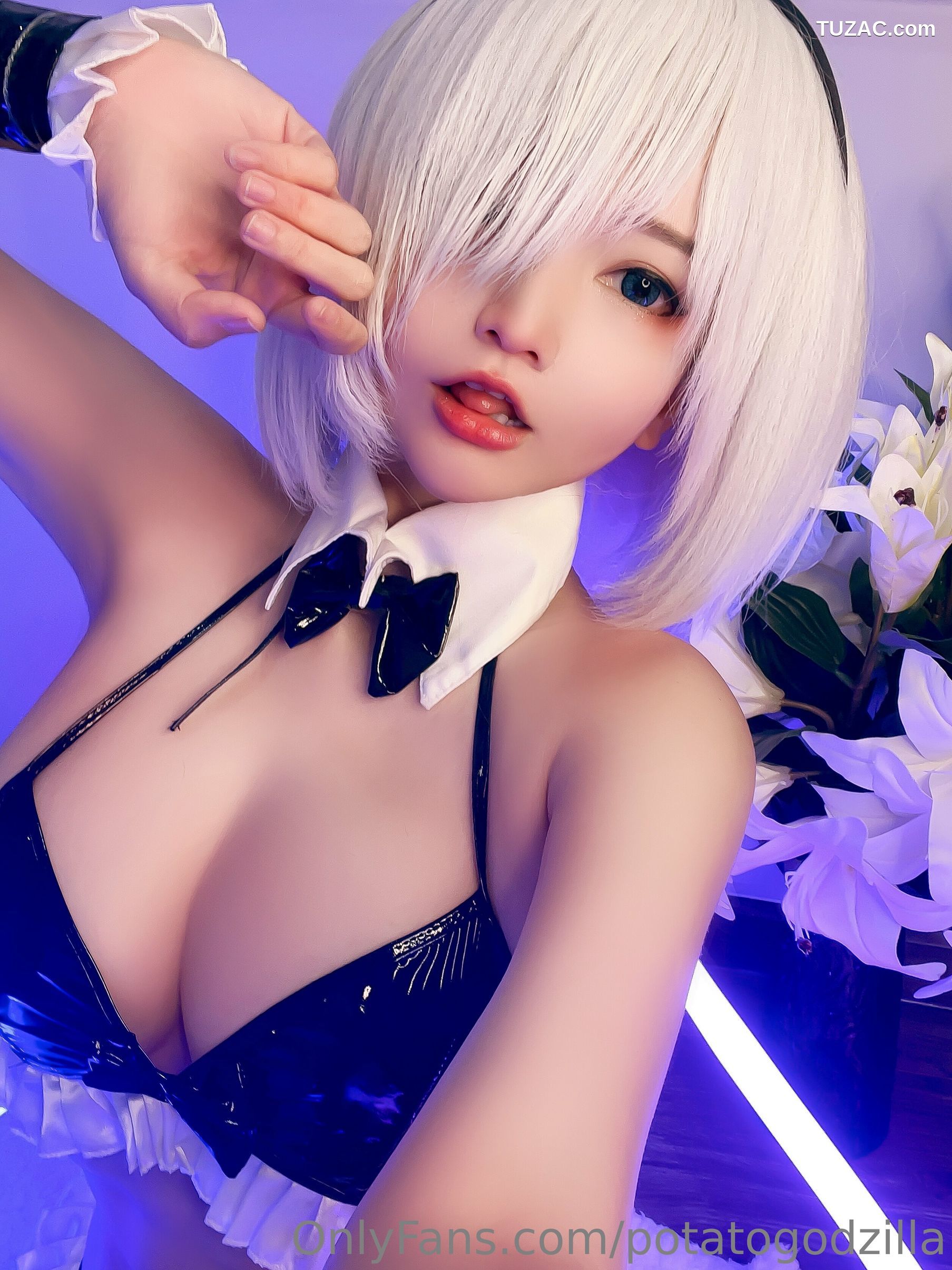 Potato-Godzilla-2B-Maid-Bikini
