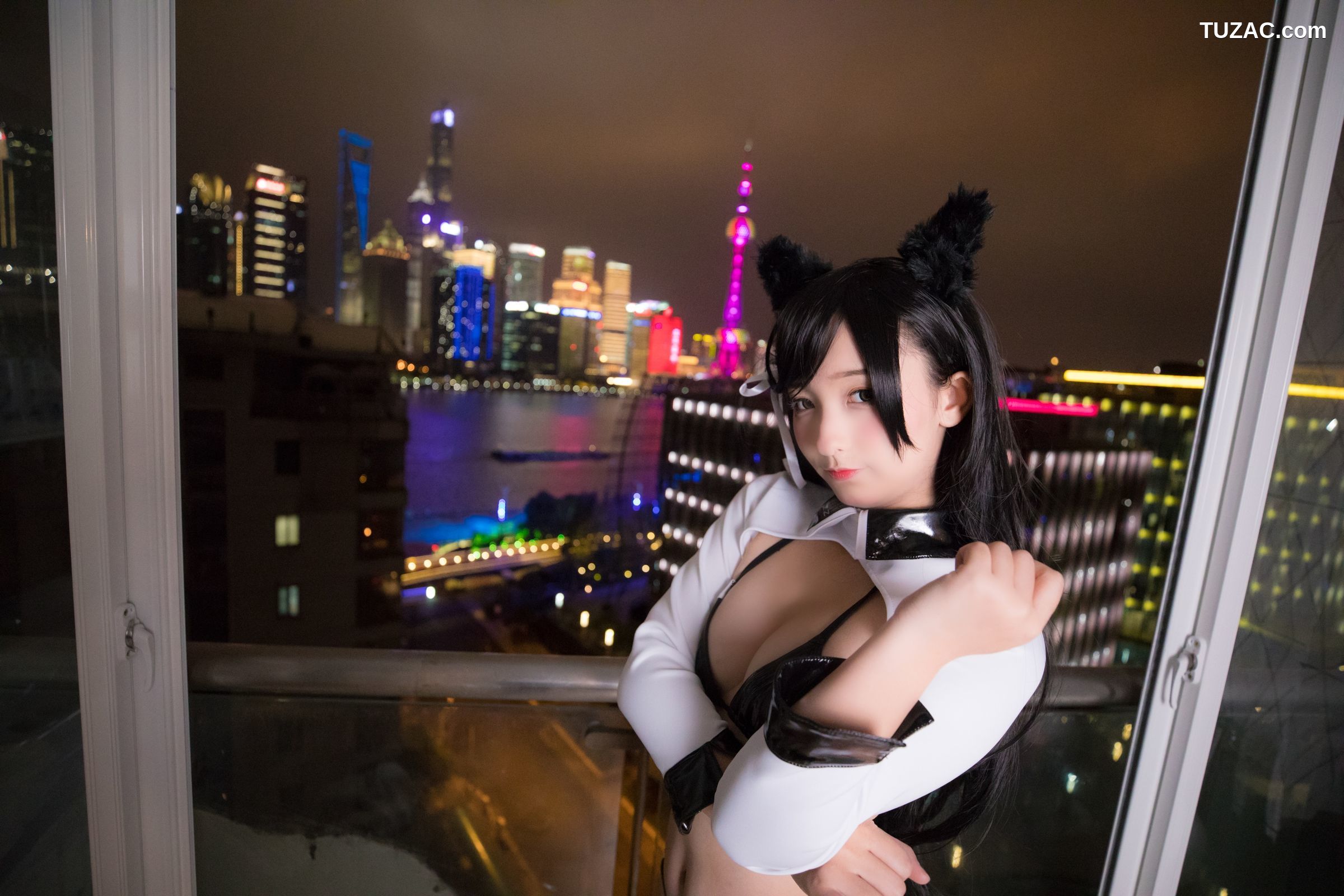 神楽坂真冬-001-胶袜-ATAGO-LATEX
