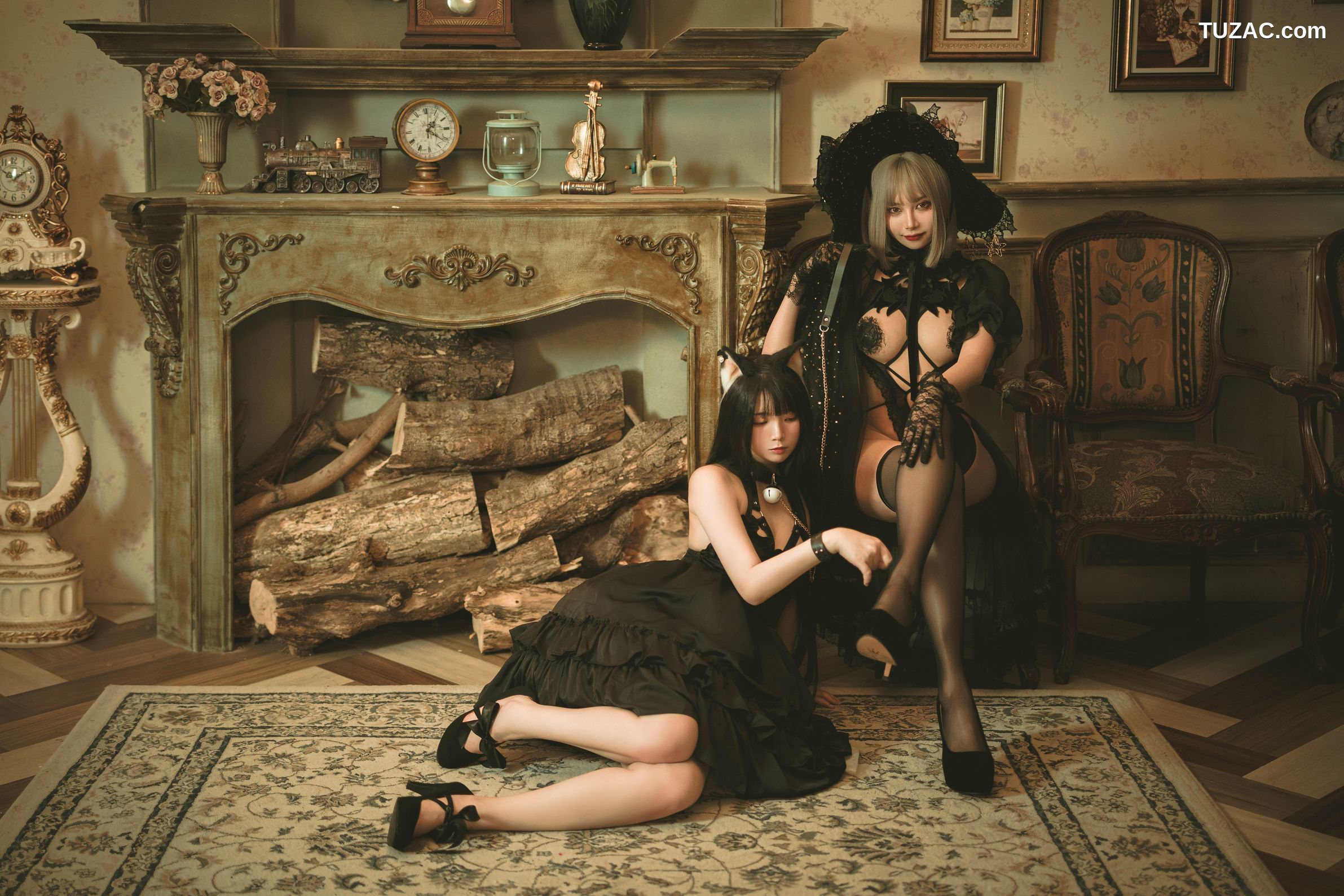 落落Raku-魔女黑猫