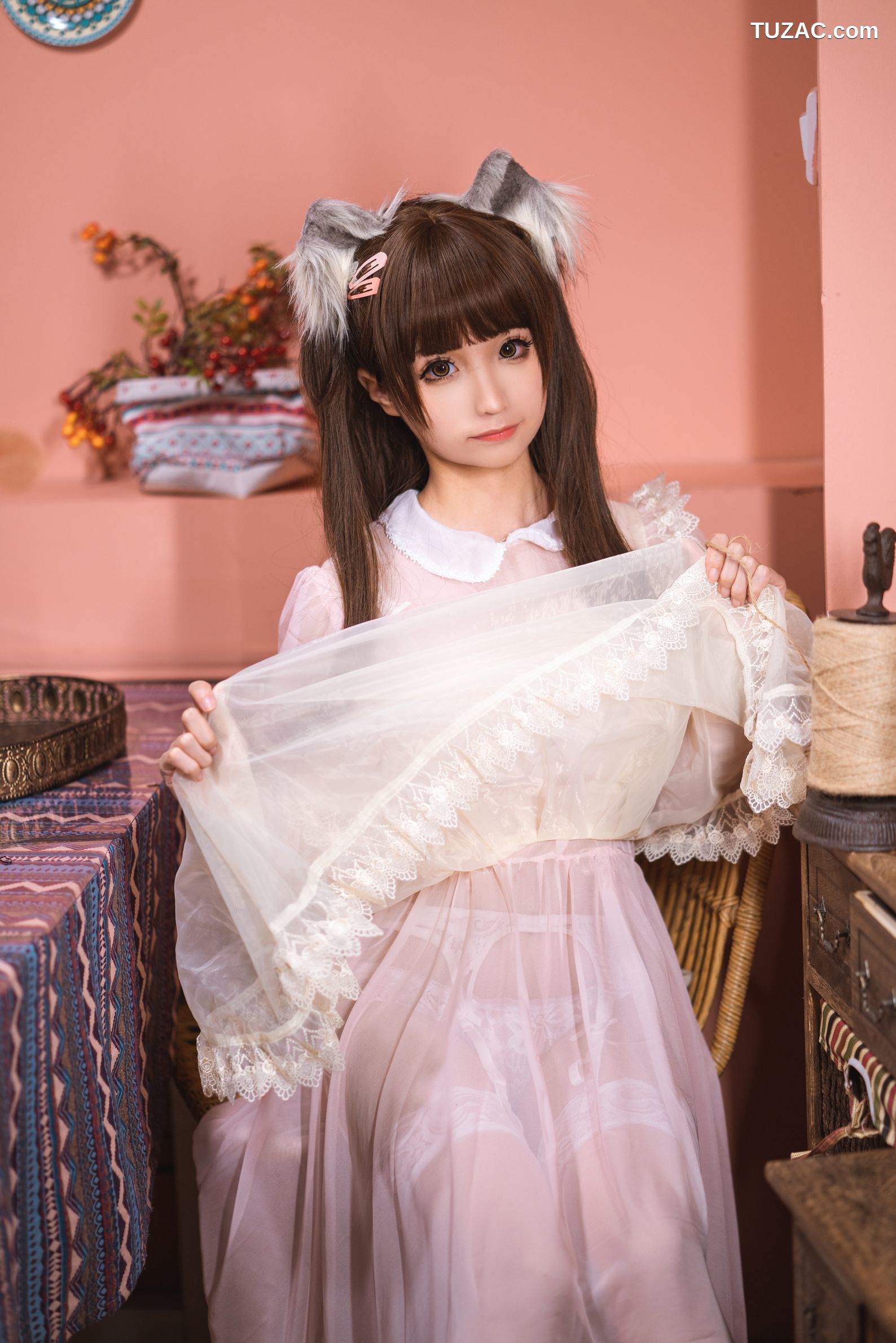 蠢沫沫-043-粉透明女仆