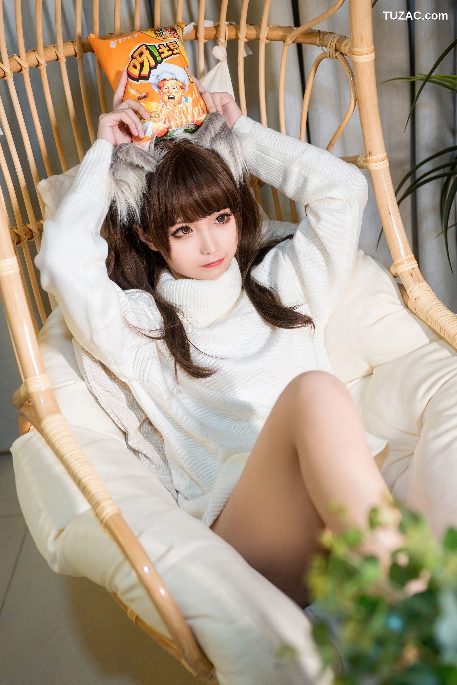 蠢沫沫-046-白毛衣