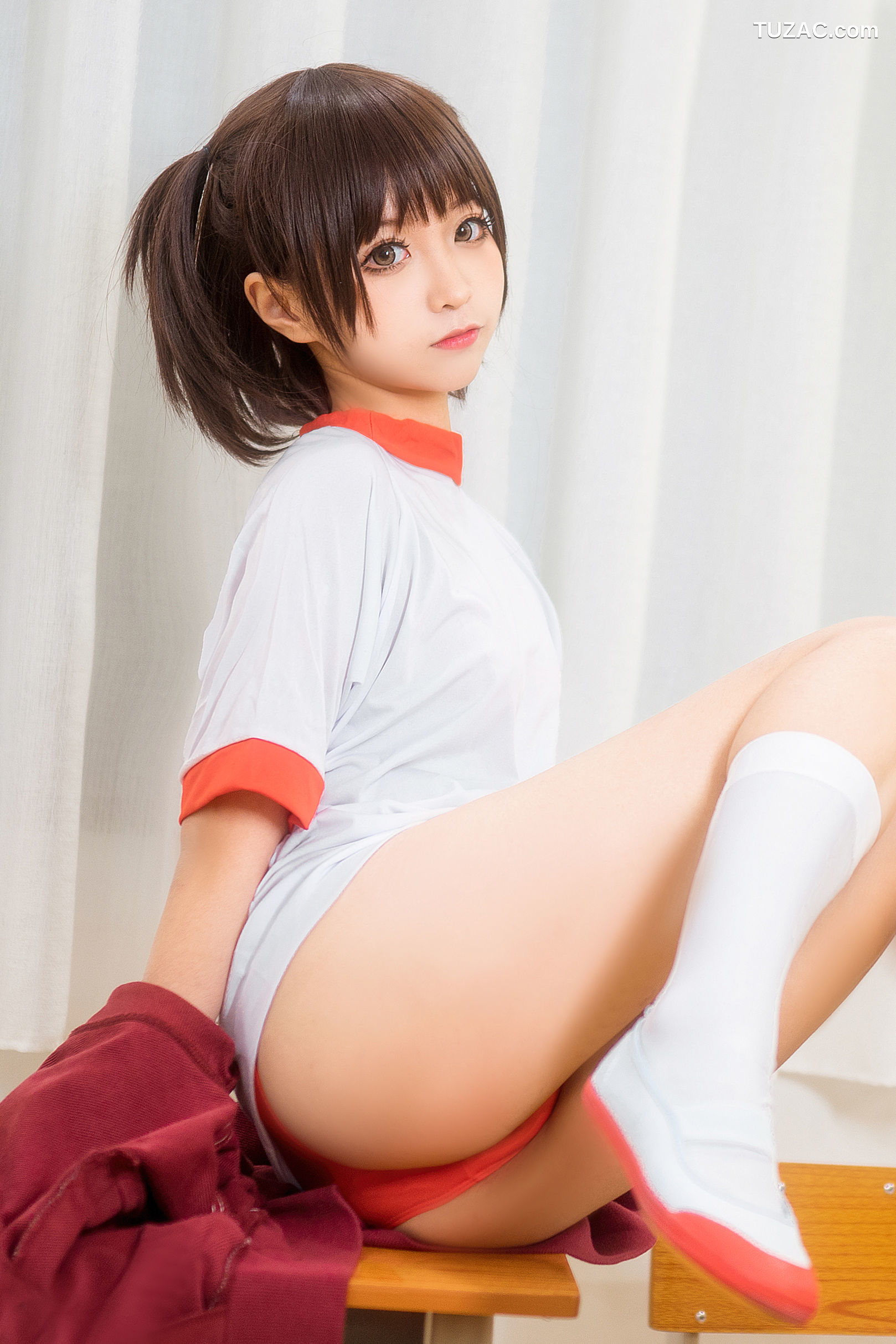蠢沫沫-体操服红