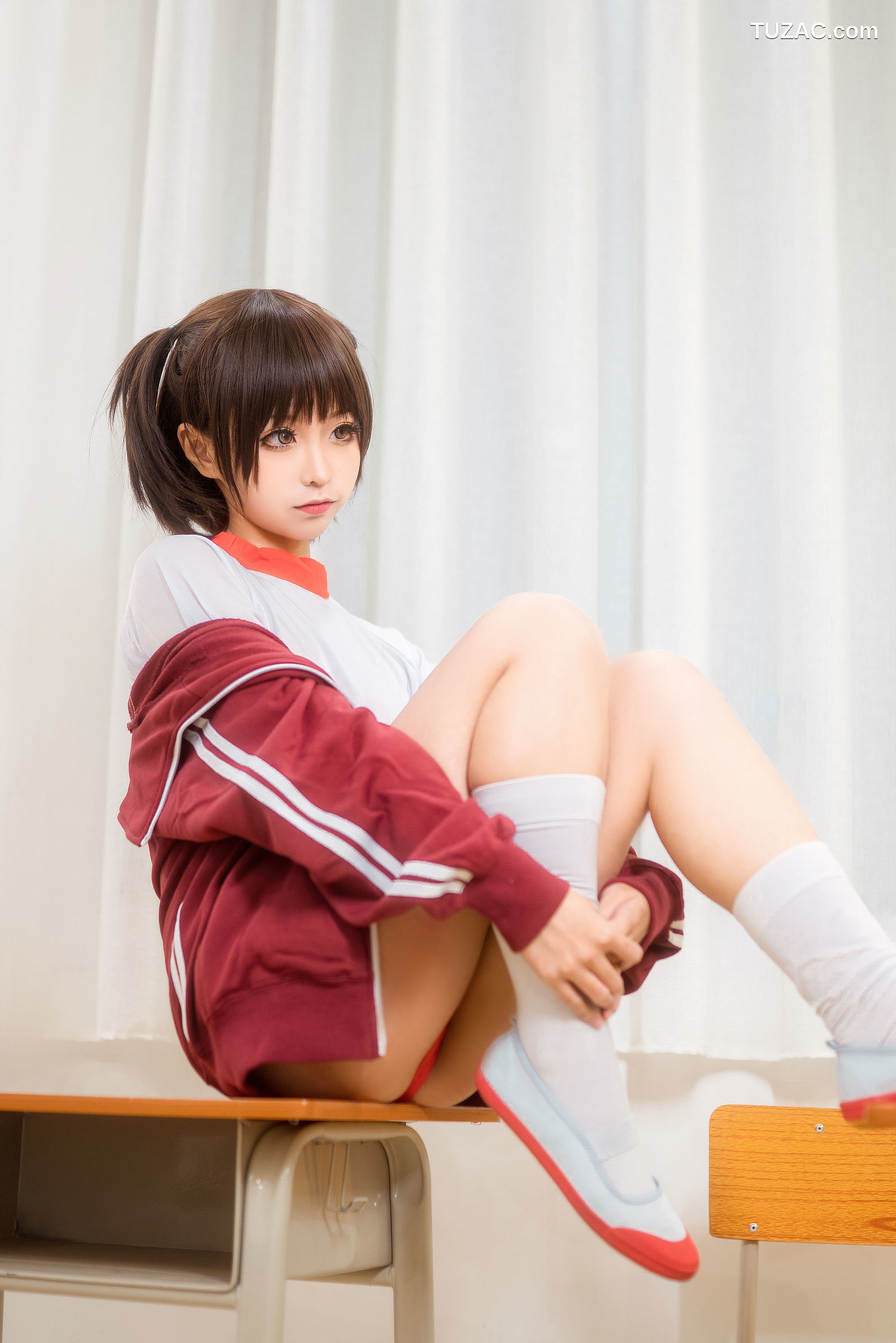 蠢沫沫-体操服红