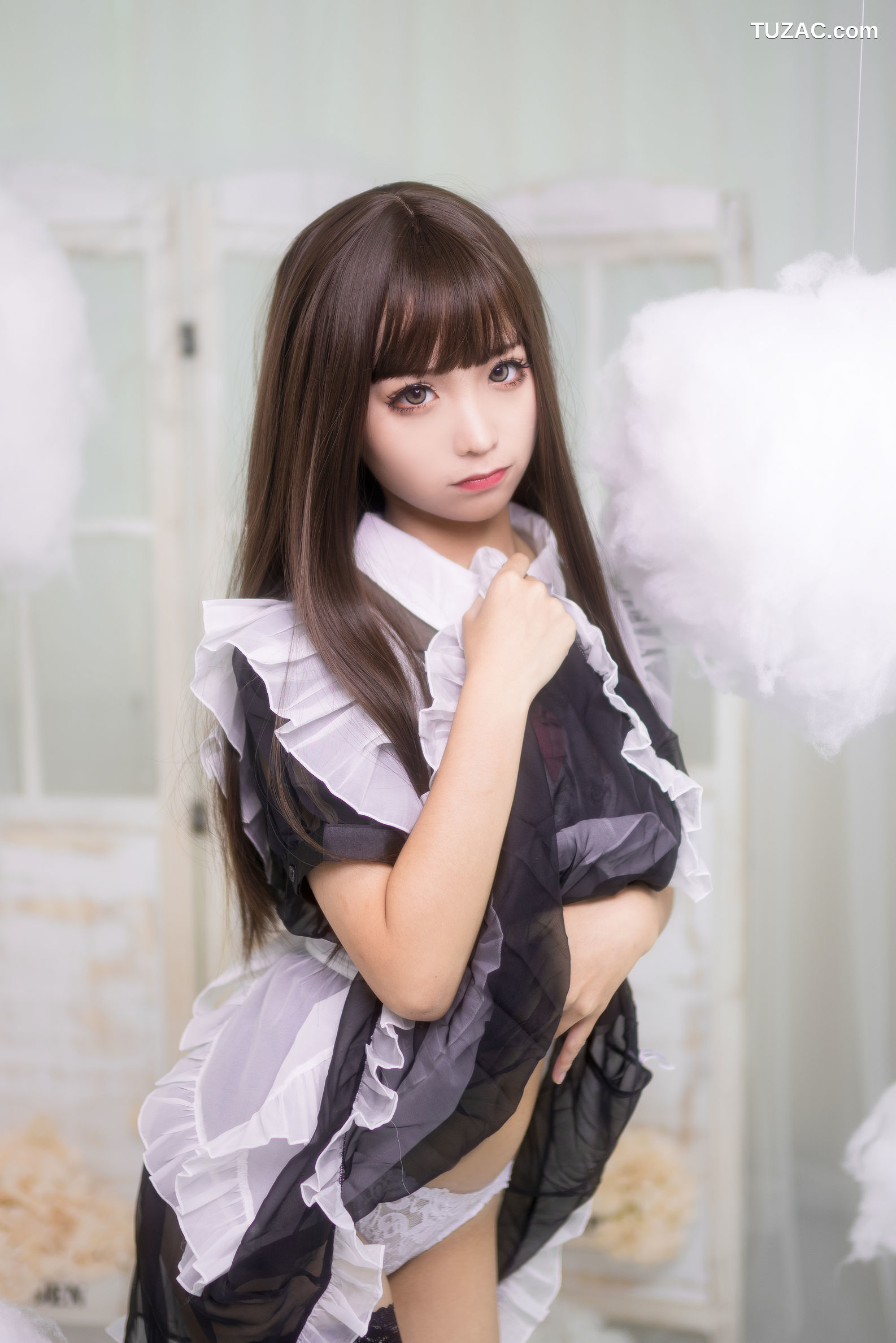 蠢沫沫-短透明女仆