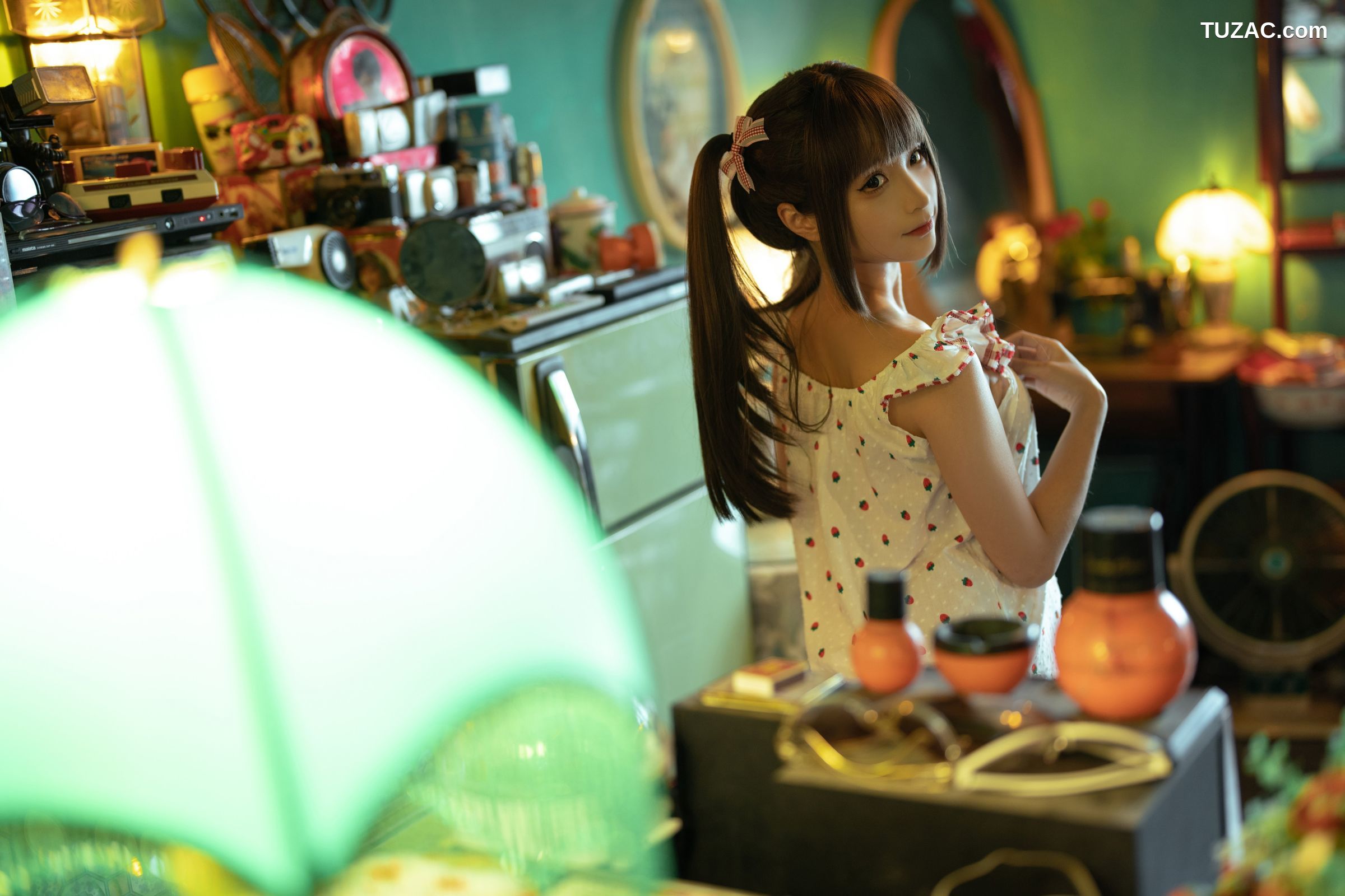 蠢沫沫-红格子-Strawberry-Shirt