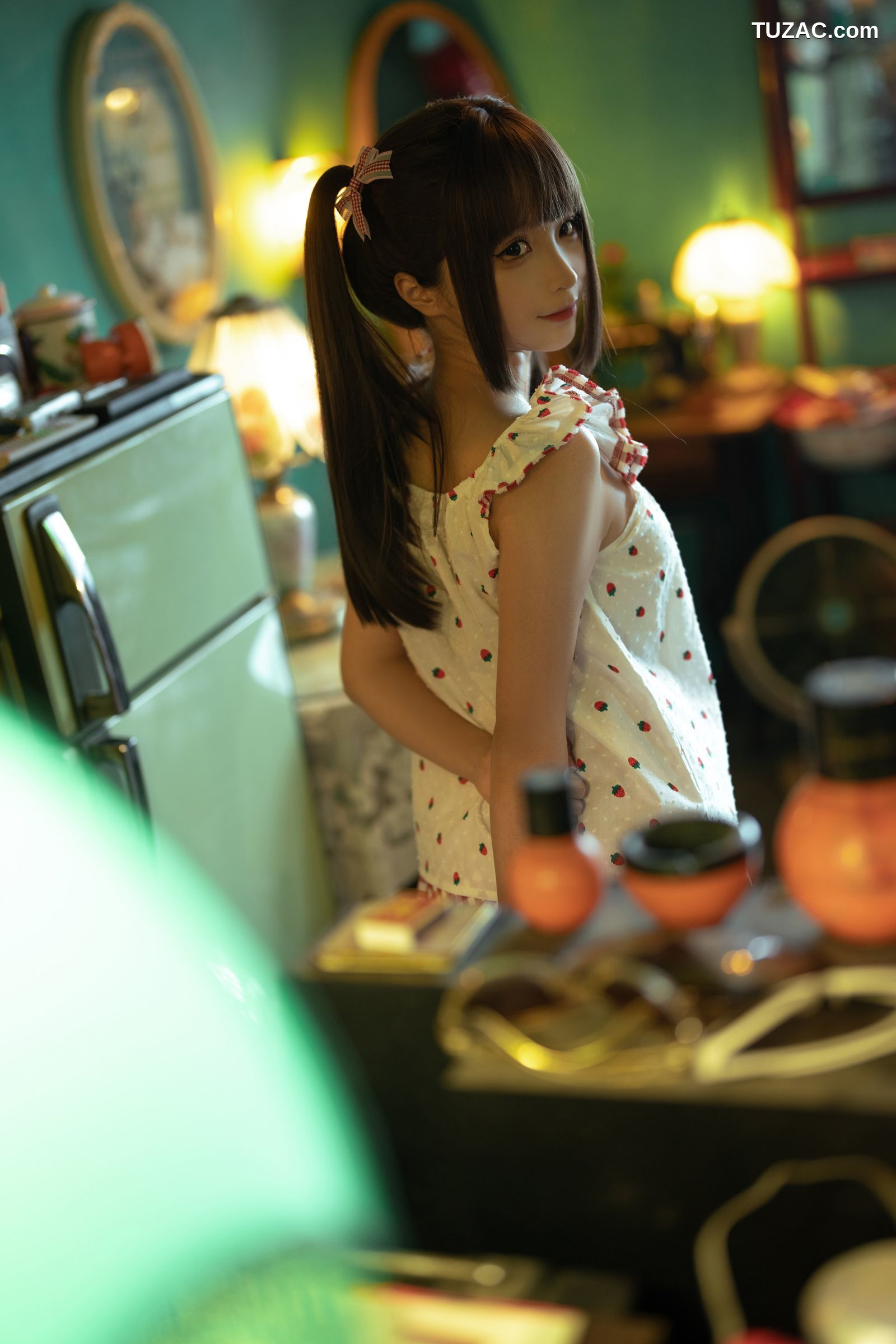 蠢沫沫-红格子-Strawberry-Shirt