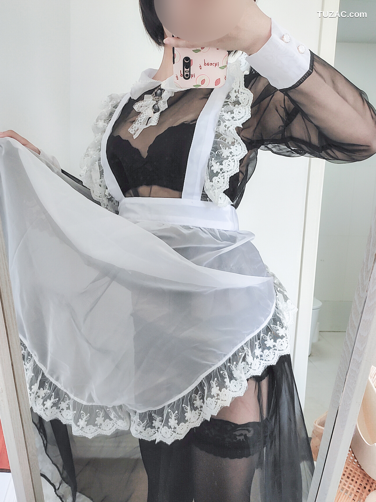 蠢沫沫-透明女仆自拍