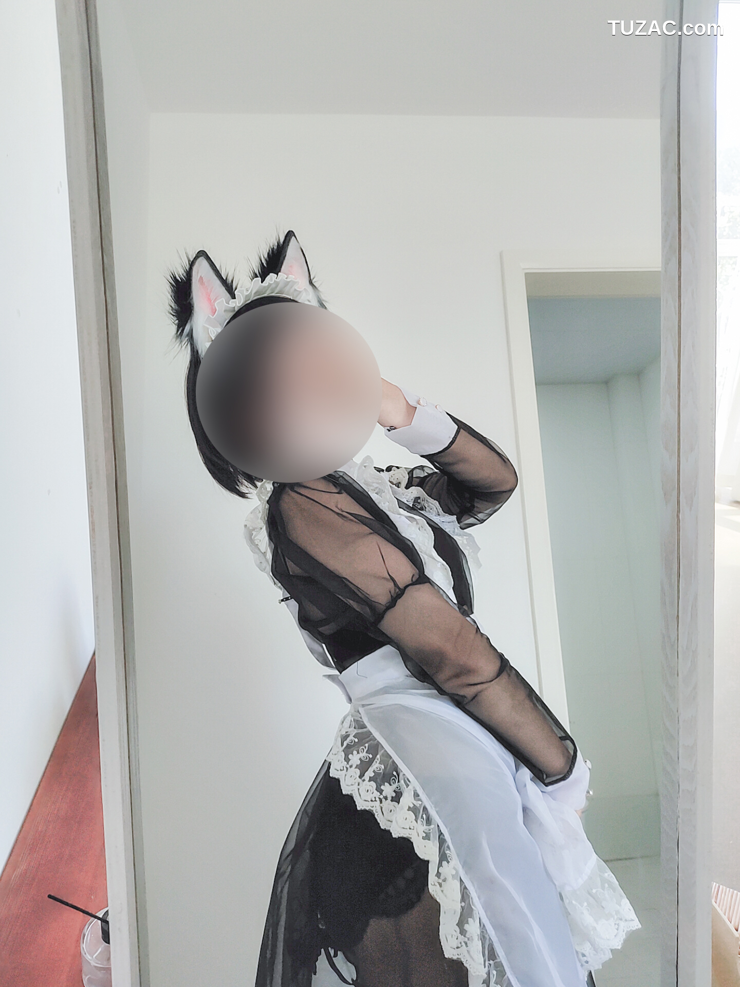 蠢沫沫-透明女仆自拍