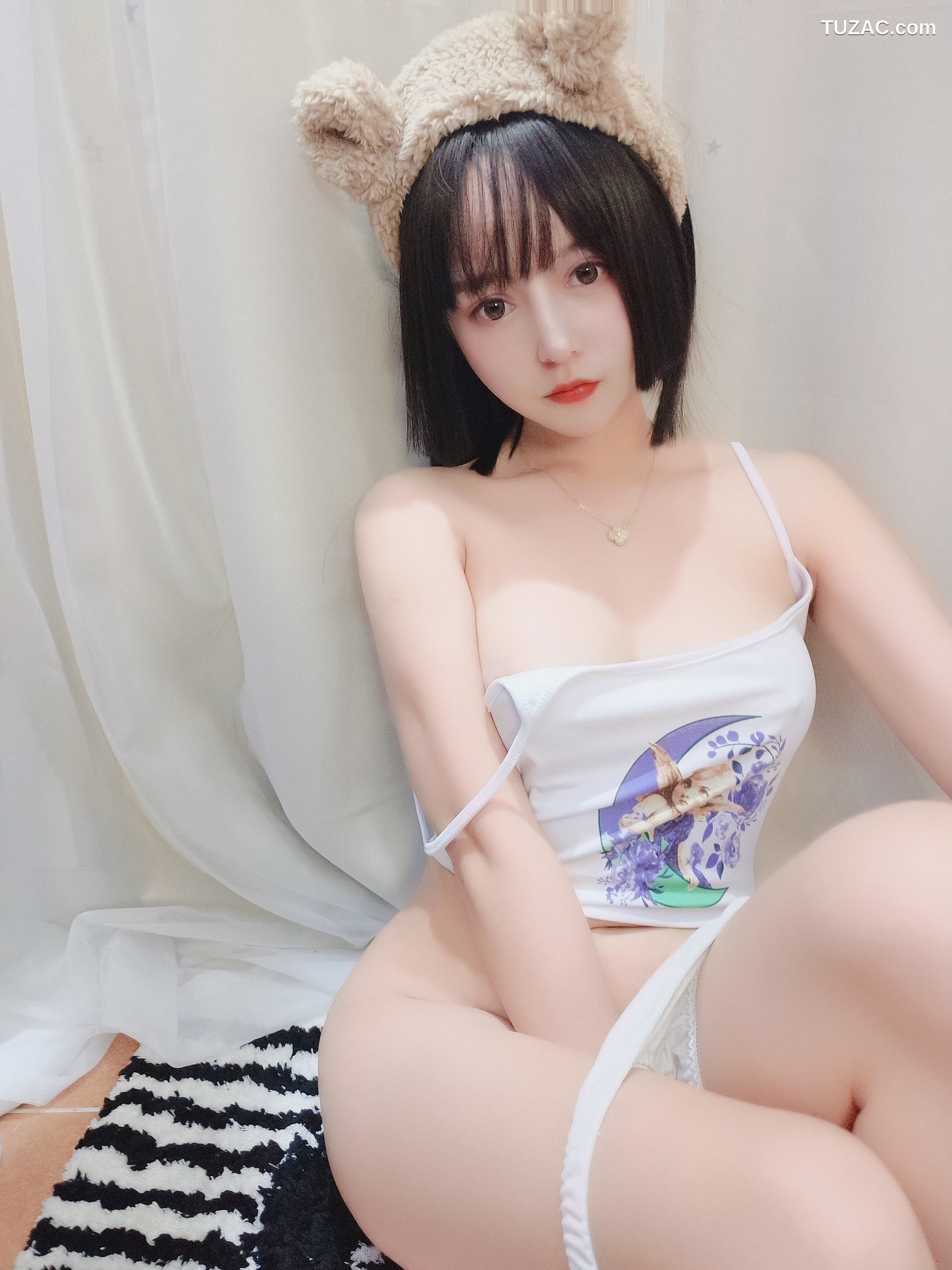 过期米线线喵-吊带白色