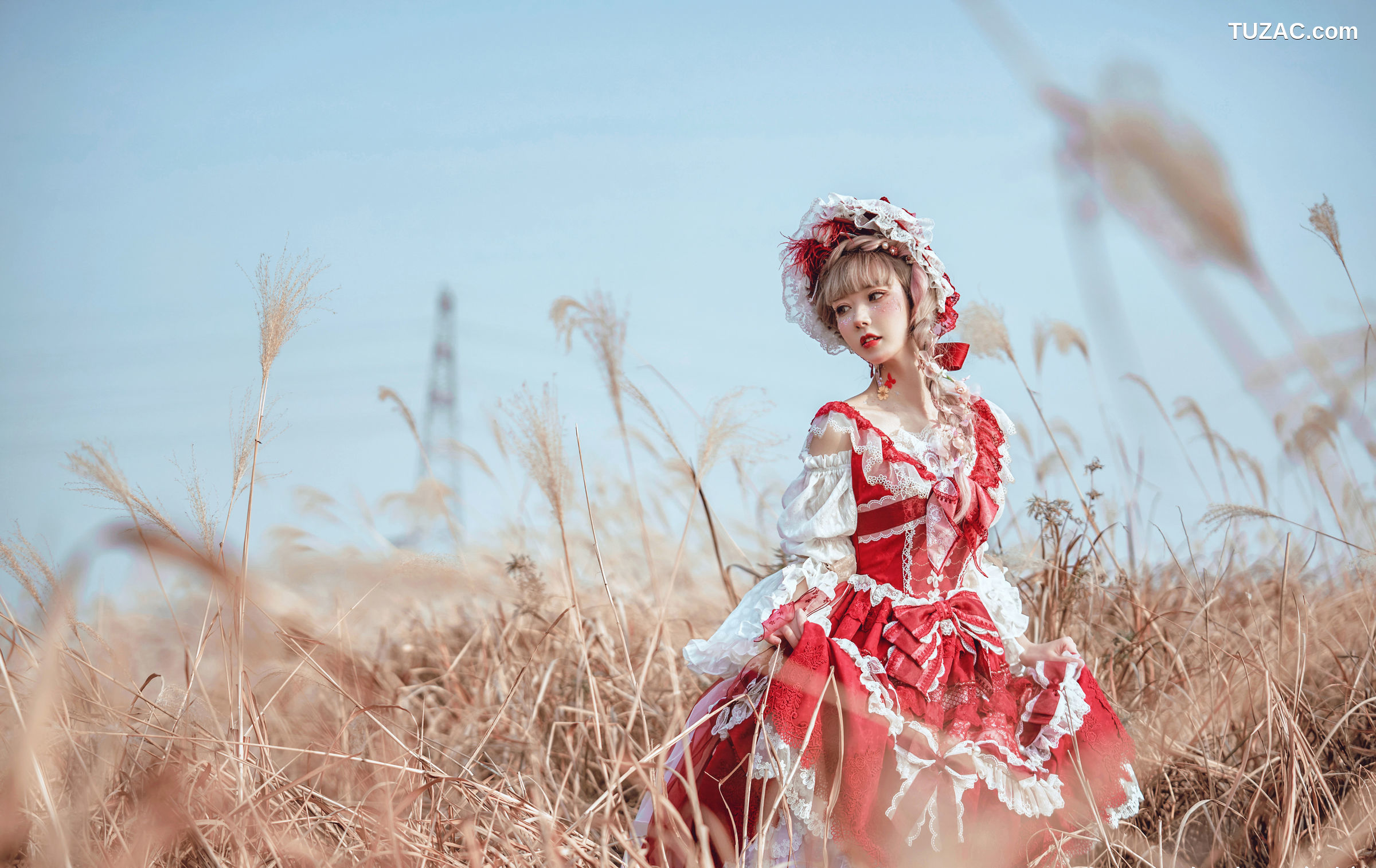 阿包也是兔娘-No.02-lolita红裙-12P