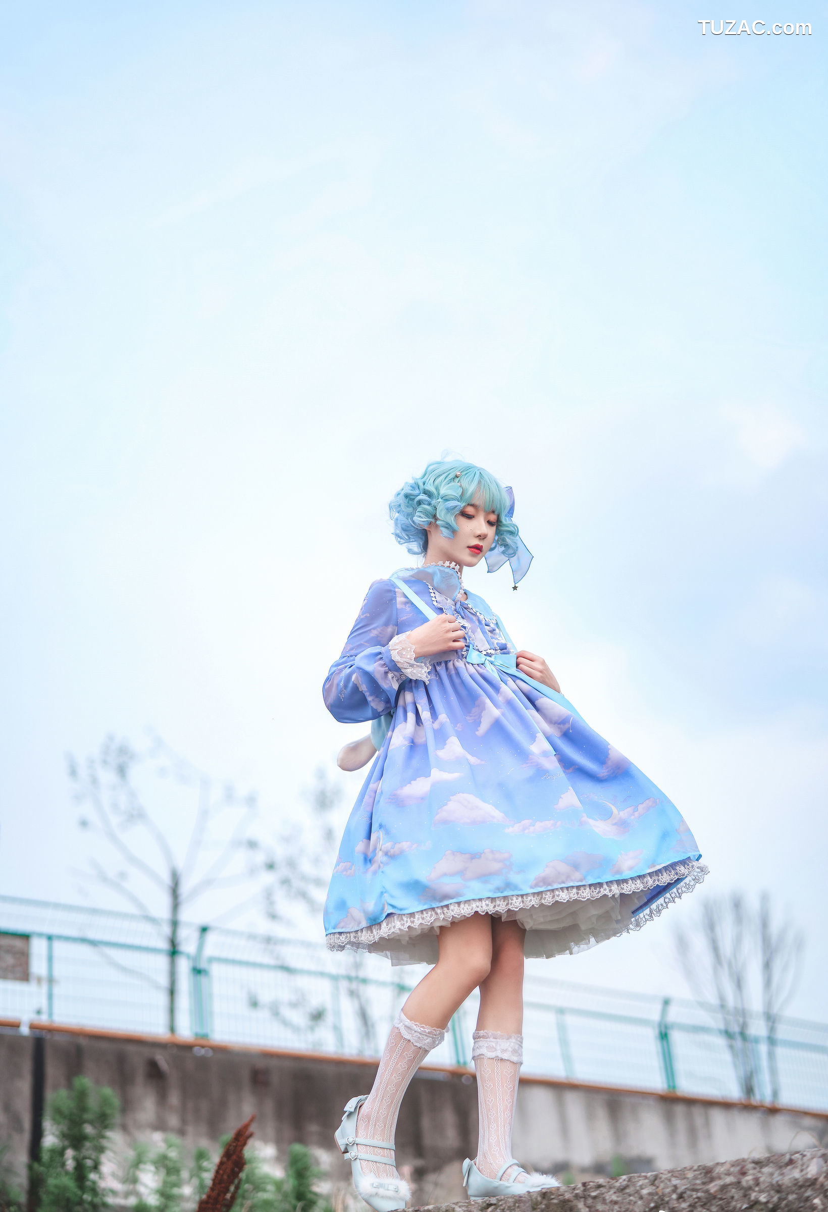 阿包也是兔娘-No.05-lolita蓝裙-9P