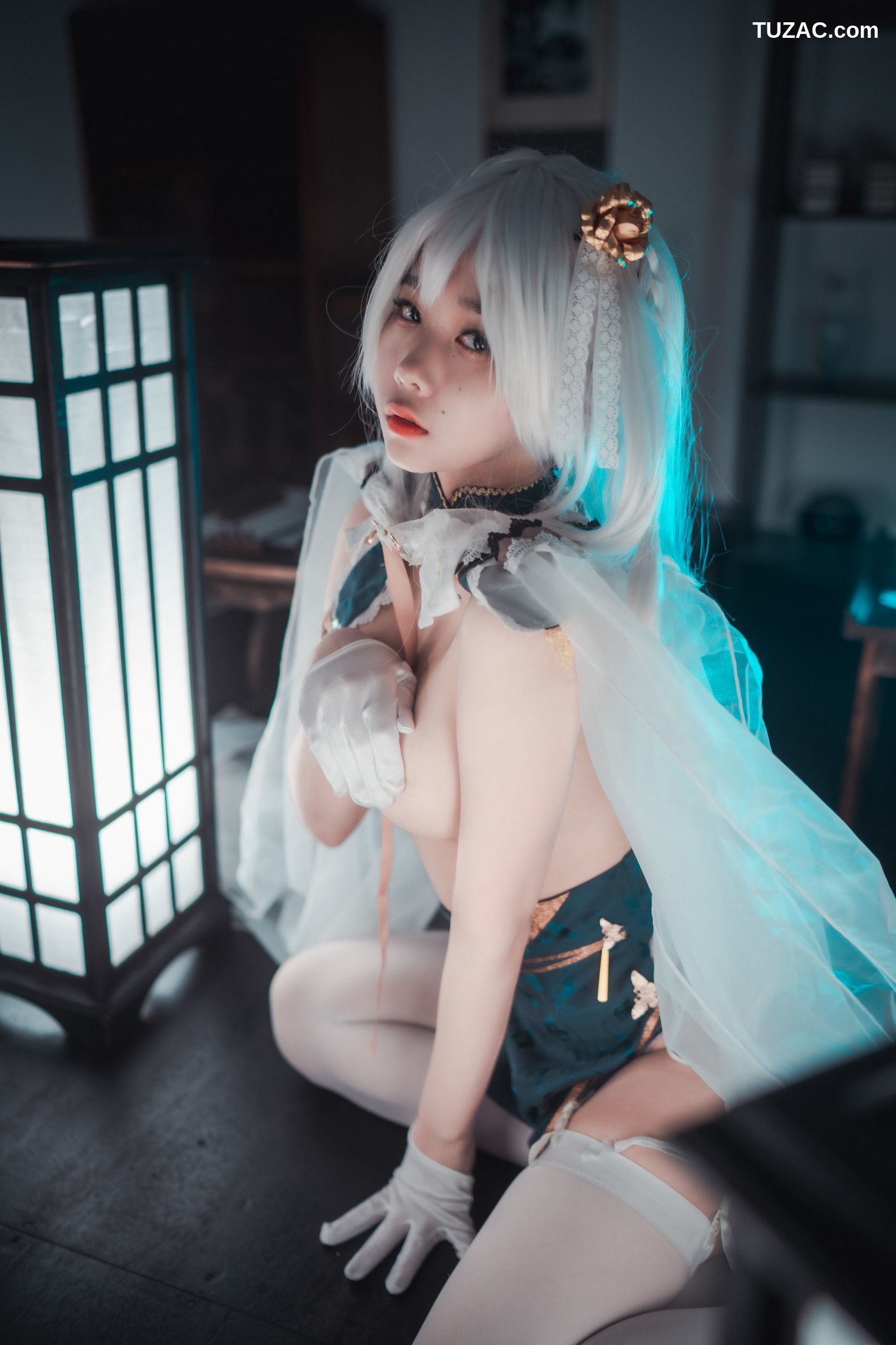 韩国美女-琪雅-Zia-지아-碧波青云Cosplay-Azure-Horizons-DJAWA