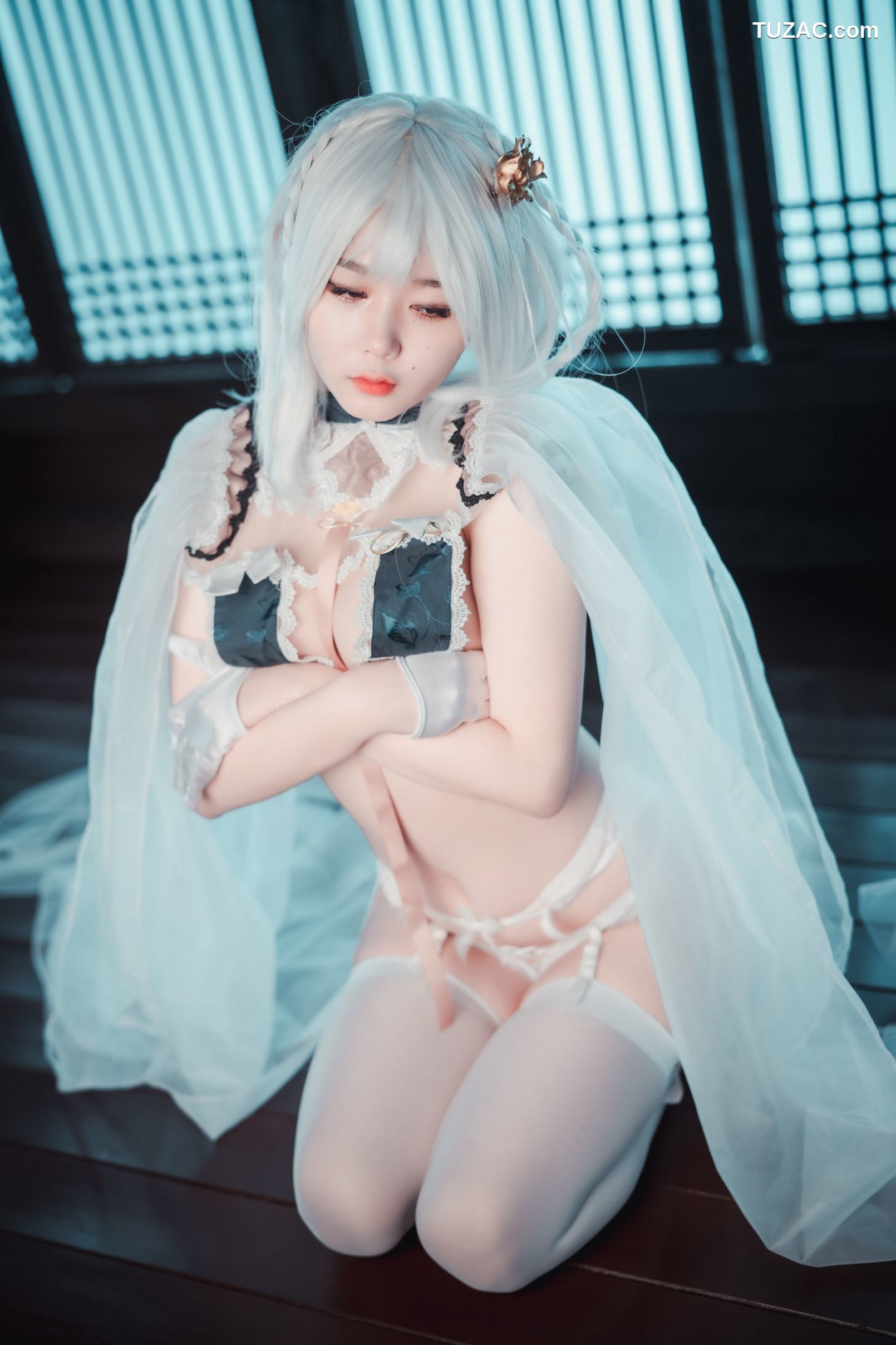 韩国美女-琪雅-Zia-지아-碧波青云Cosplay-Azure-Horizons-DJAWA