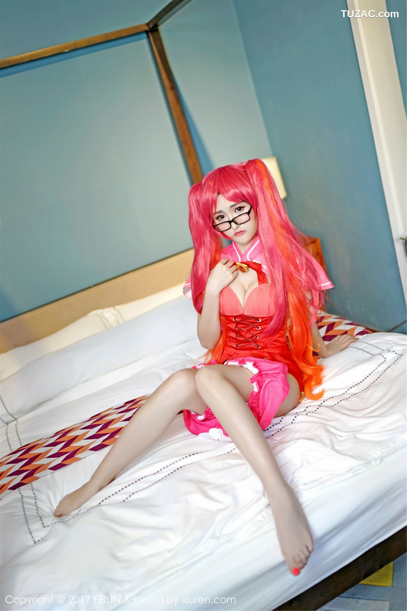 FeiLin嗲囡囡-094-沈梦瑶-《不知火舞-猫耳少女COS》-2017.05.19