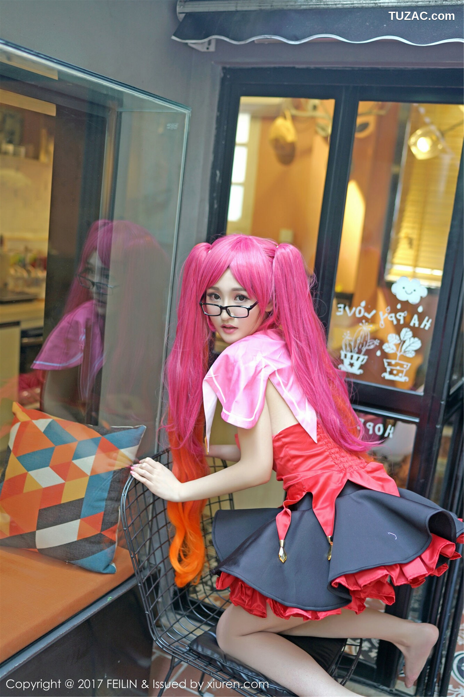 FeiLin嗲囡囡-094-沈梦瑶-《不知火舞-猫耳少女COS》-2017.05.19