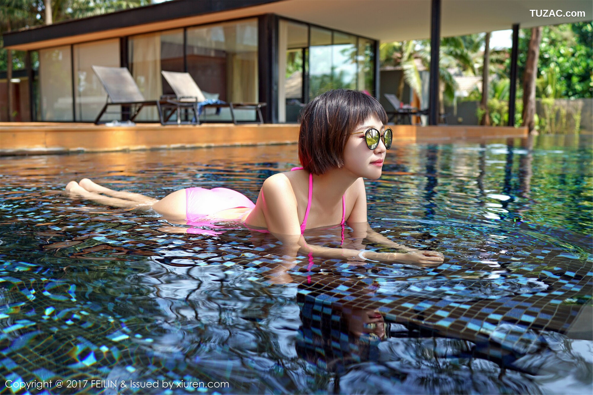 FeiLin嗲囡囡-095-冯木木-《床拍抹胸蕾丝-比基尼》-2017.05.25