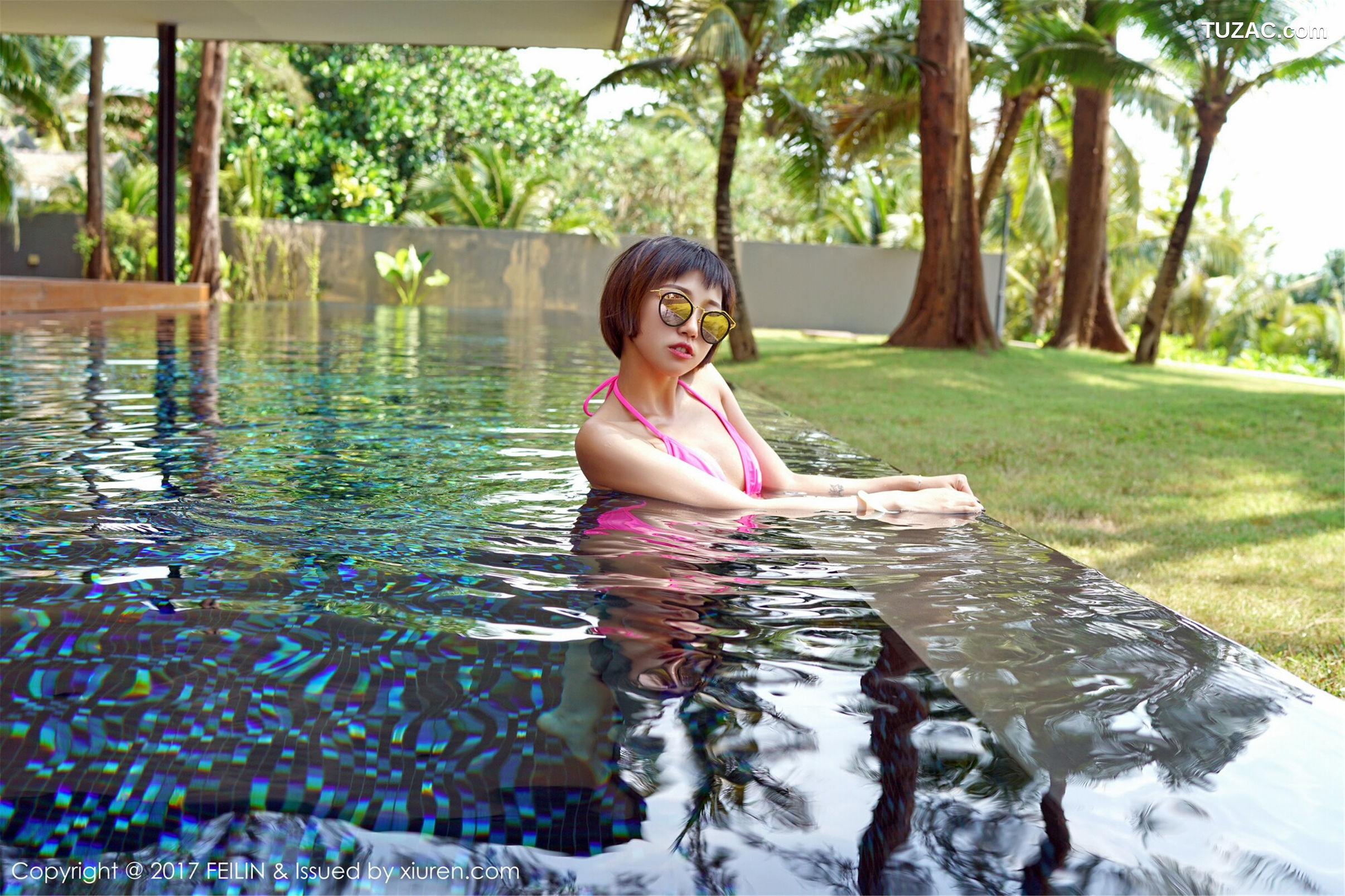 FeiLin嗲囡囡-095-冯木木-《床拍抹胸蕾丝-比基尼》-2017.05.25