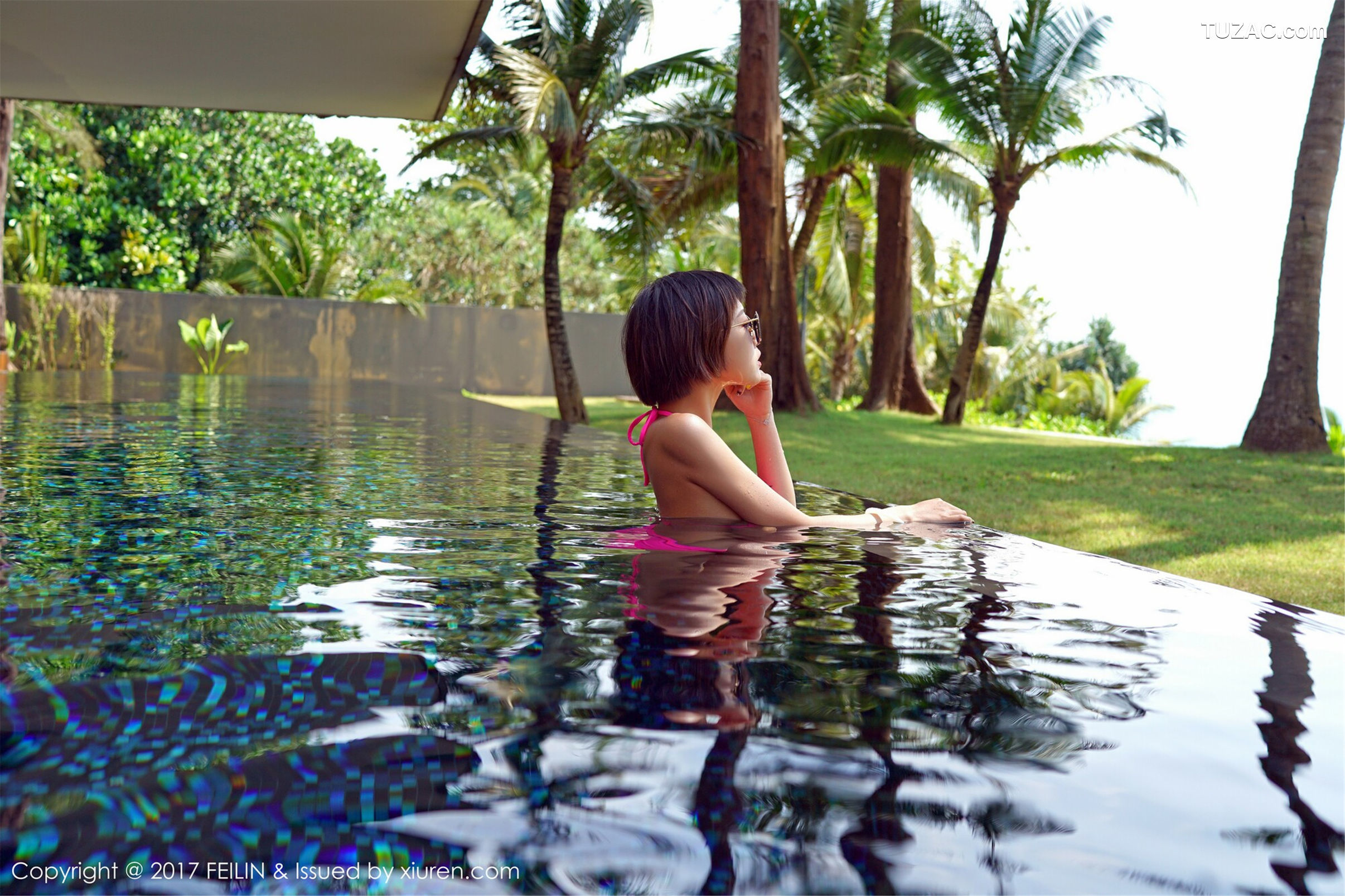 FeiLin嗲囡囡-095-冯木木-《床拍抹胸蕾丝-比基尼》-2017.05.25