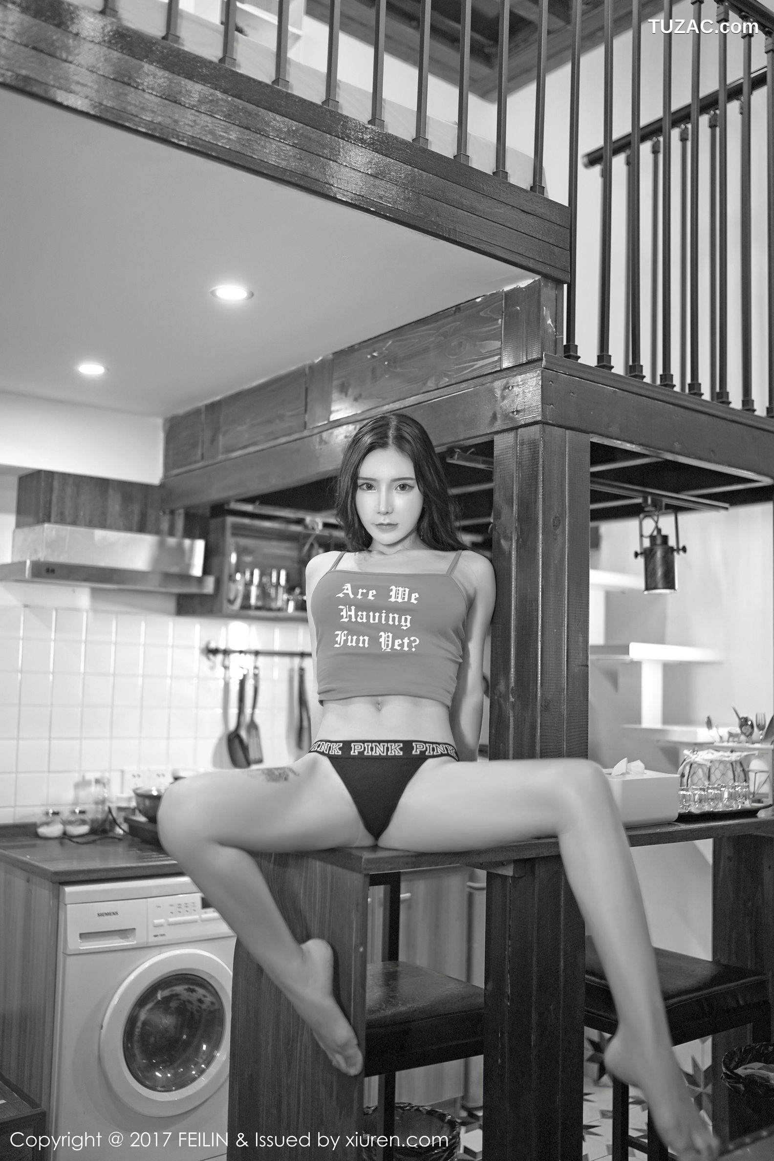 FeiLin嗲囡囡-109-周于希Dummy-《半透背心疑似激凸-酥胸乱颤-秀腿美臀诱惑》-2017.09.13