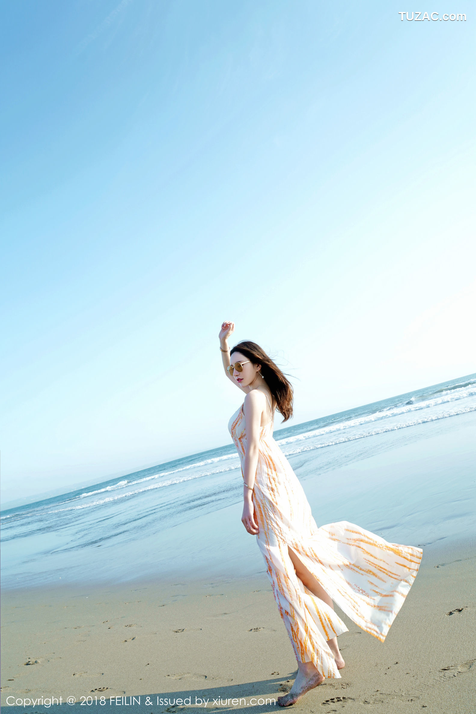 FeiLin嗲囡囡-144-美女主播-《海边清新系列》-2018.06.14
