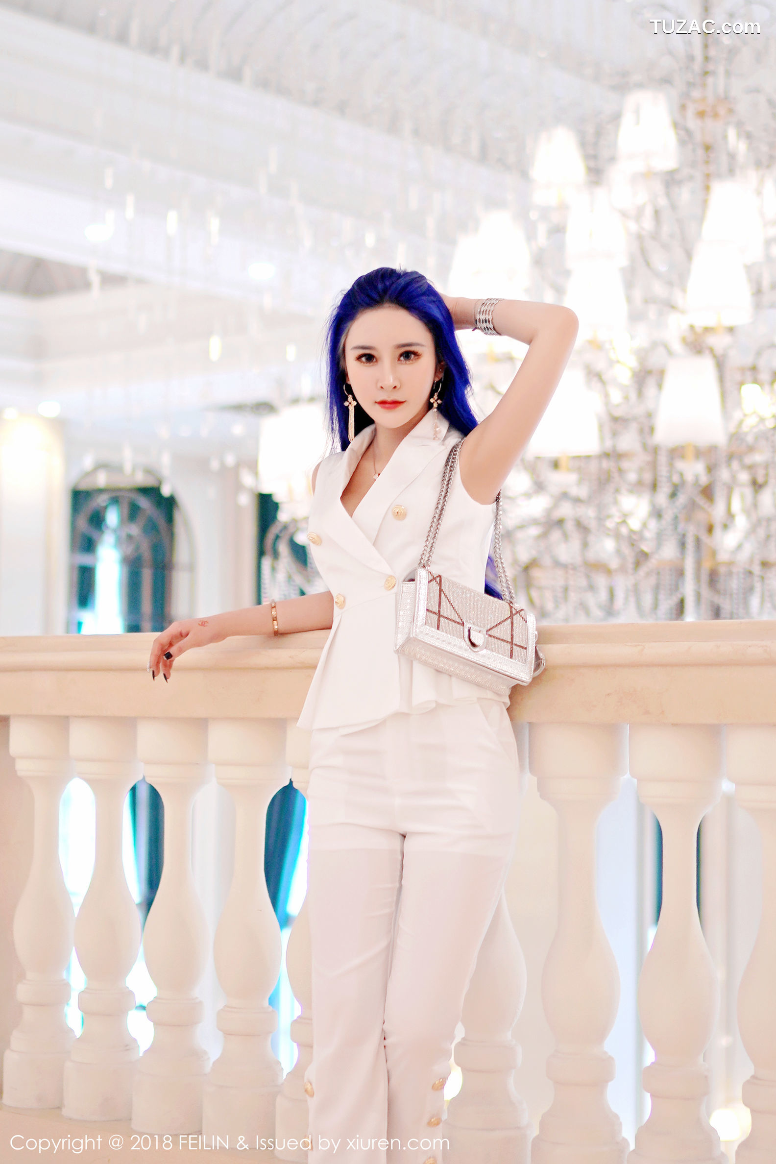 FeiLin嗲囡囡-159-喵莫儿-居家黑色蕾丝情趣内衣-2018.08.23