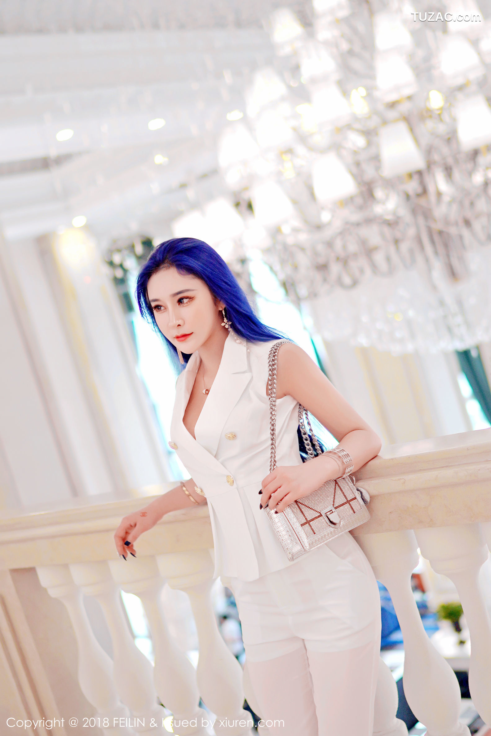 FeiLin嗲囡囡-159-喵莫儿-居家黑色蕾丝情趣内衣-2018.08.23