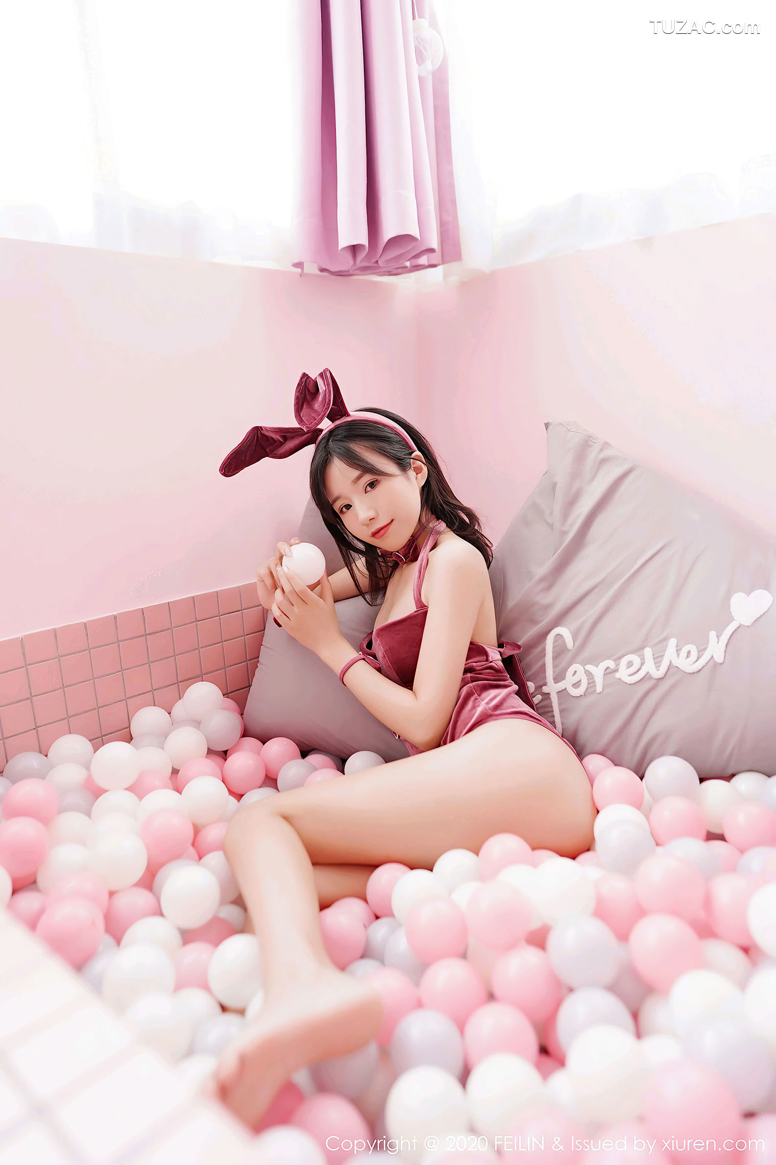 FeiLin嗲囡囡-339-仓井优香-《猫耳装与黑色内衣的极致魅惑》-2020.09.01